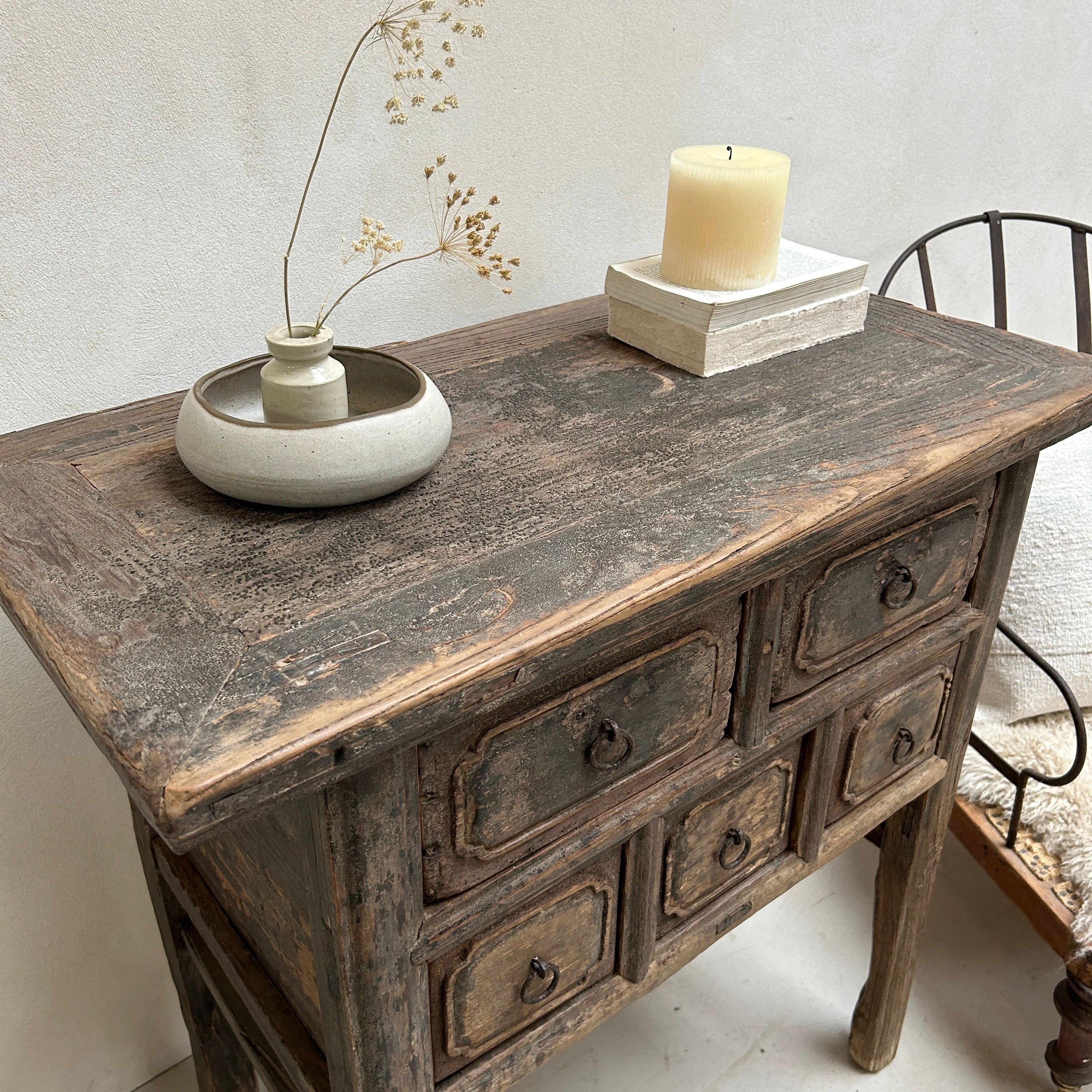 Small Antique Console Table | Charbury - Image 4