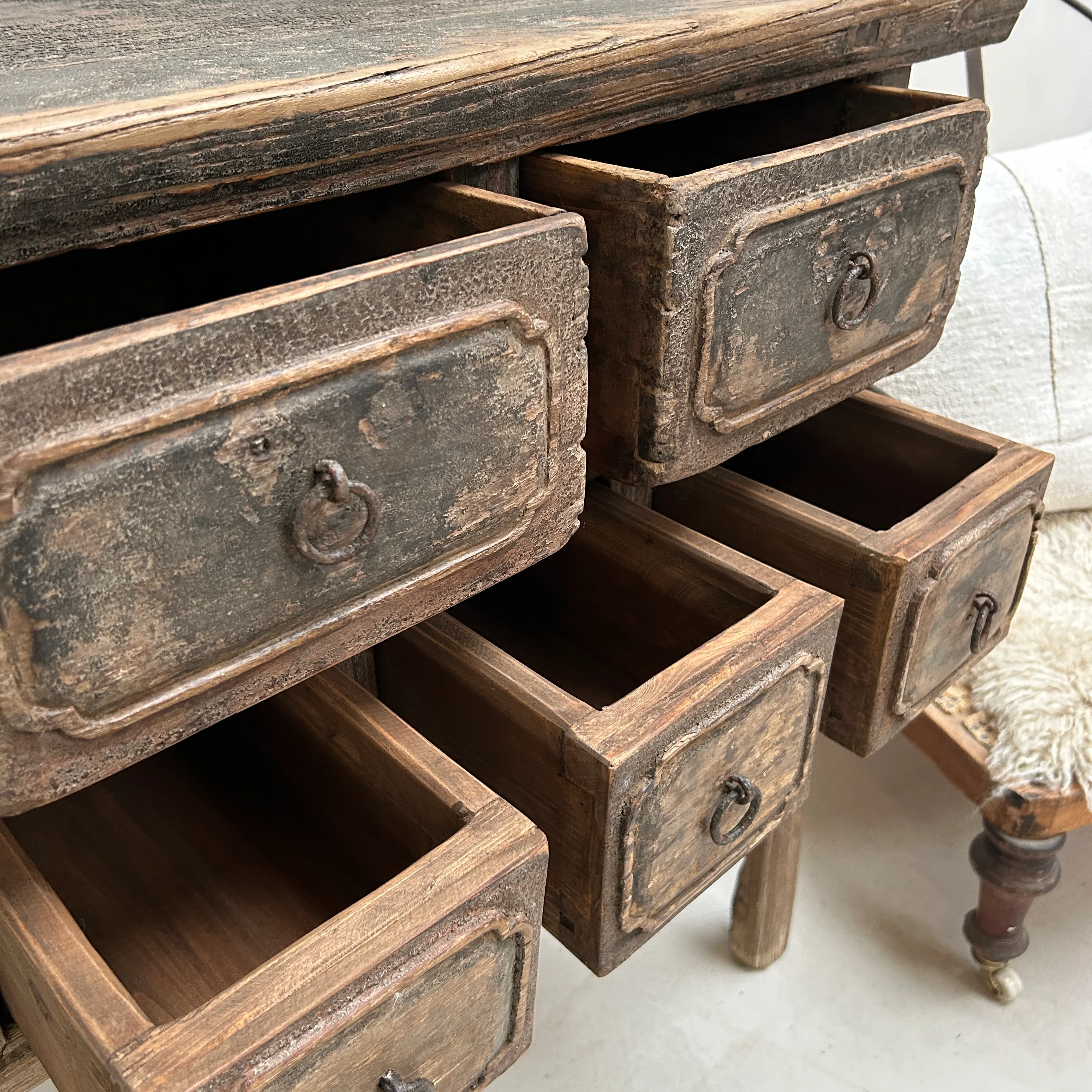 Small Antique Console Table | Charbury - Image 5