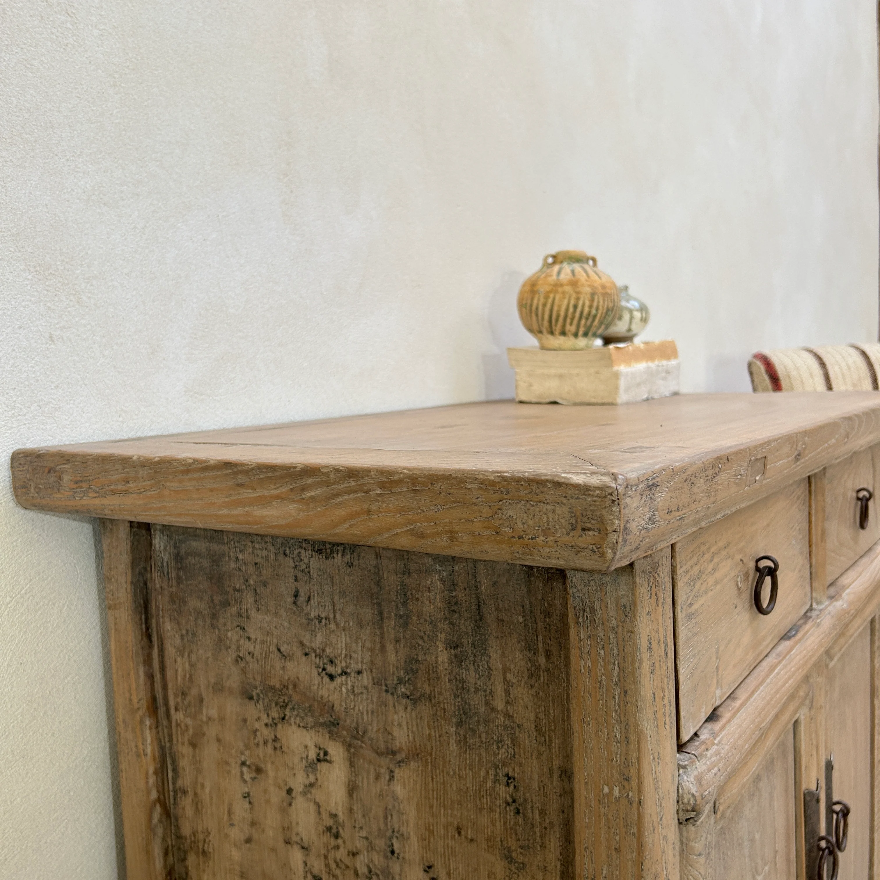 Small Antique Elm Cupboards - Image 4