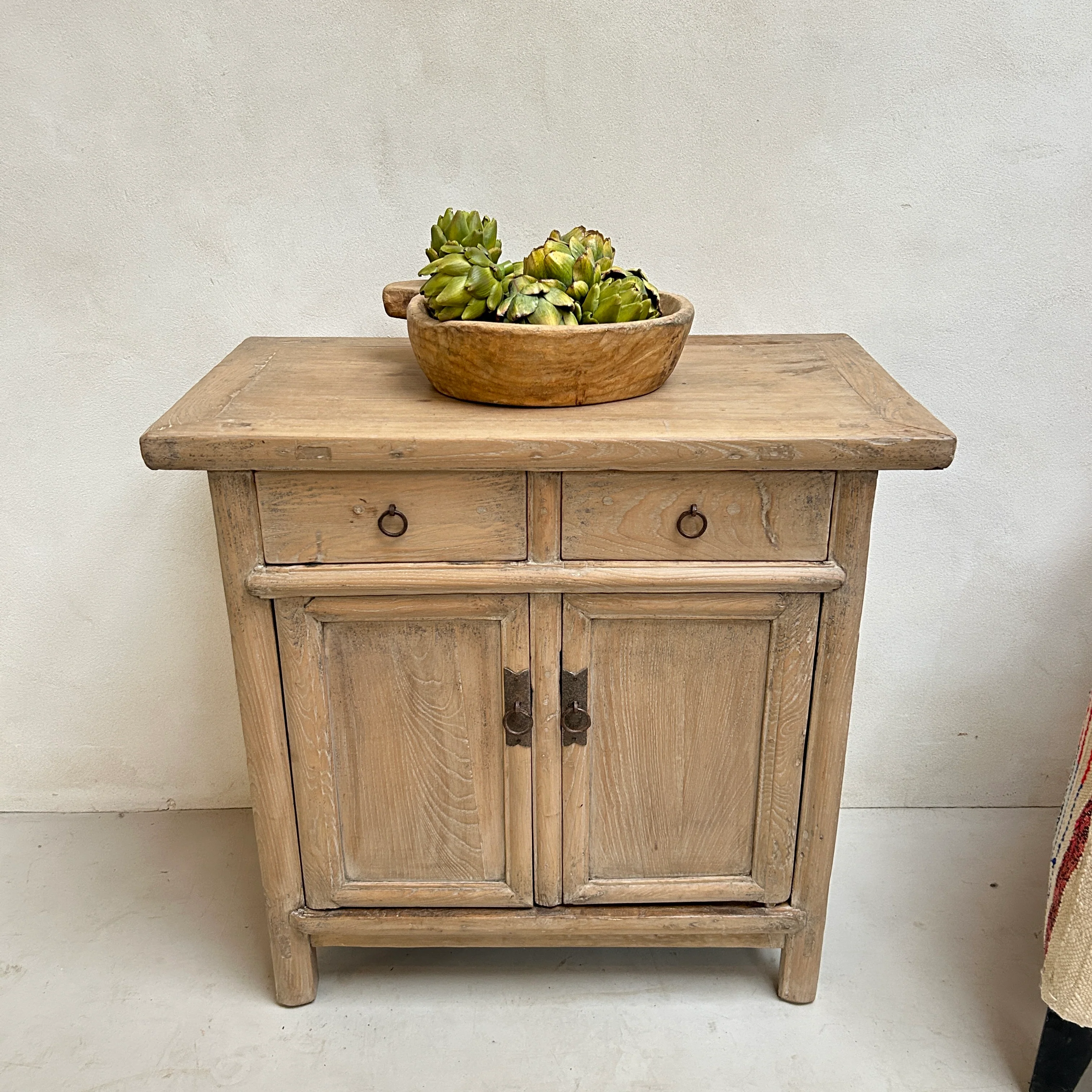 Small Antique Elm Cupboards - Image 5
