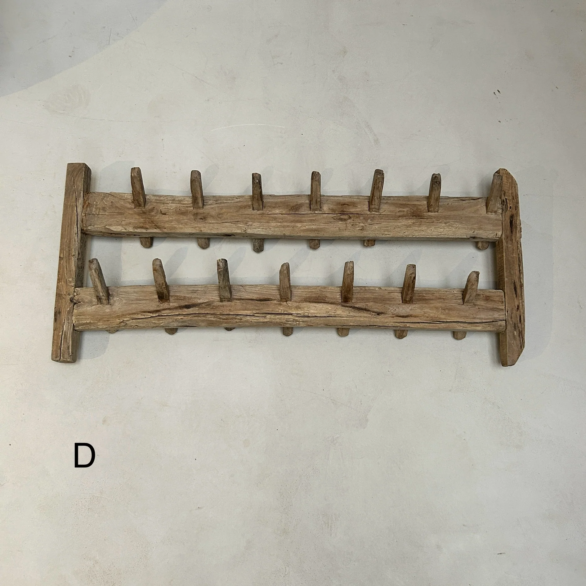 Small Antique Pale Timber Plough - Image 4