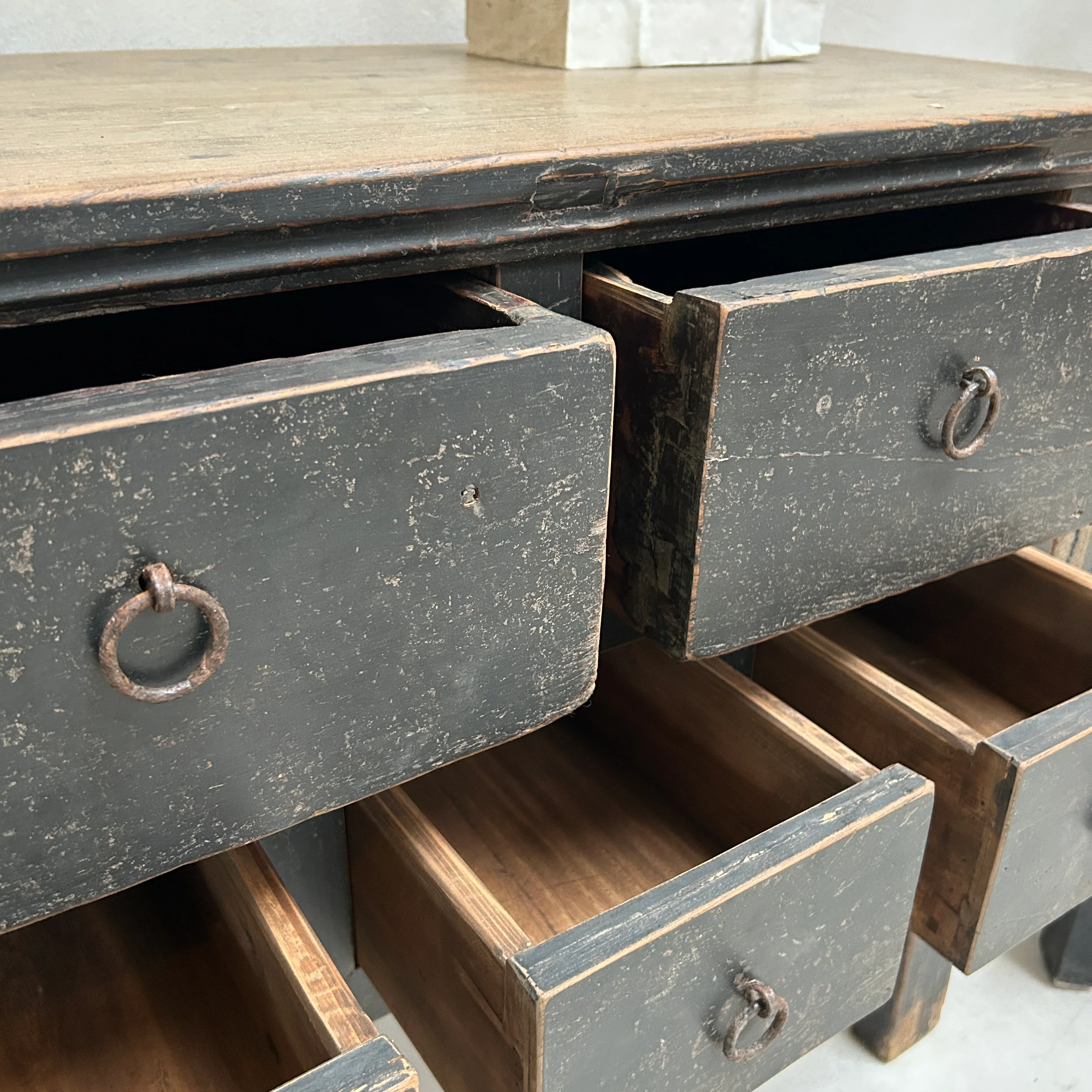 Small Black Antique Console Table | Bath - Image 4