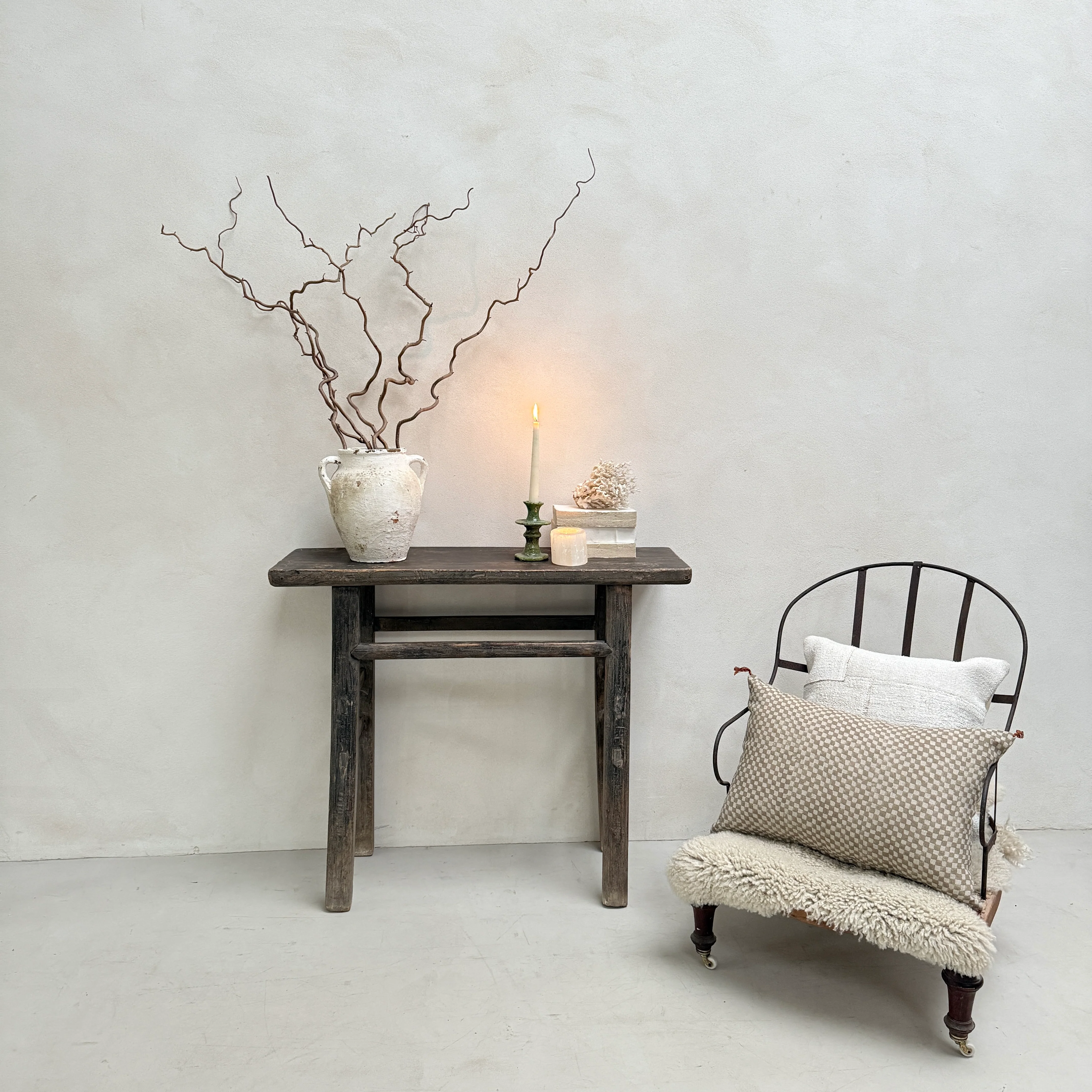 Small Black Antique Console Table | Bowbrook