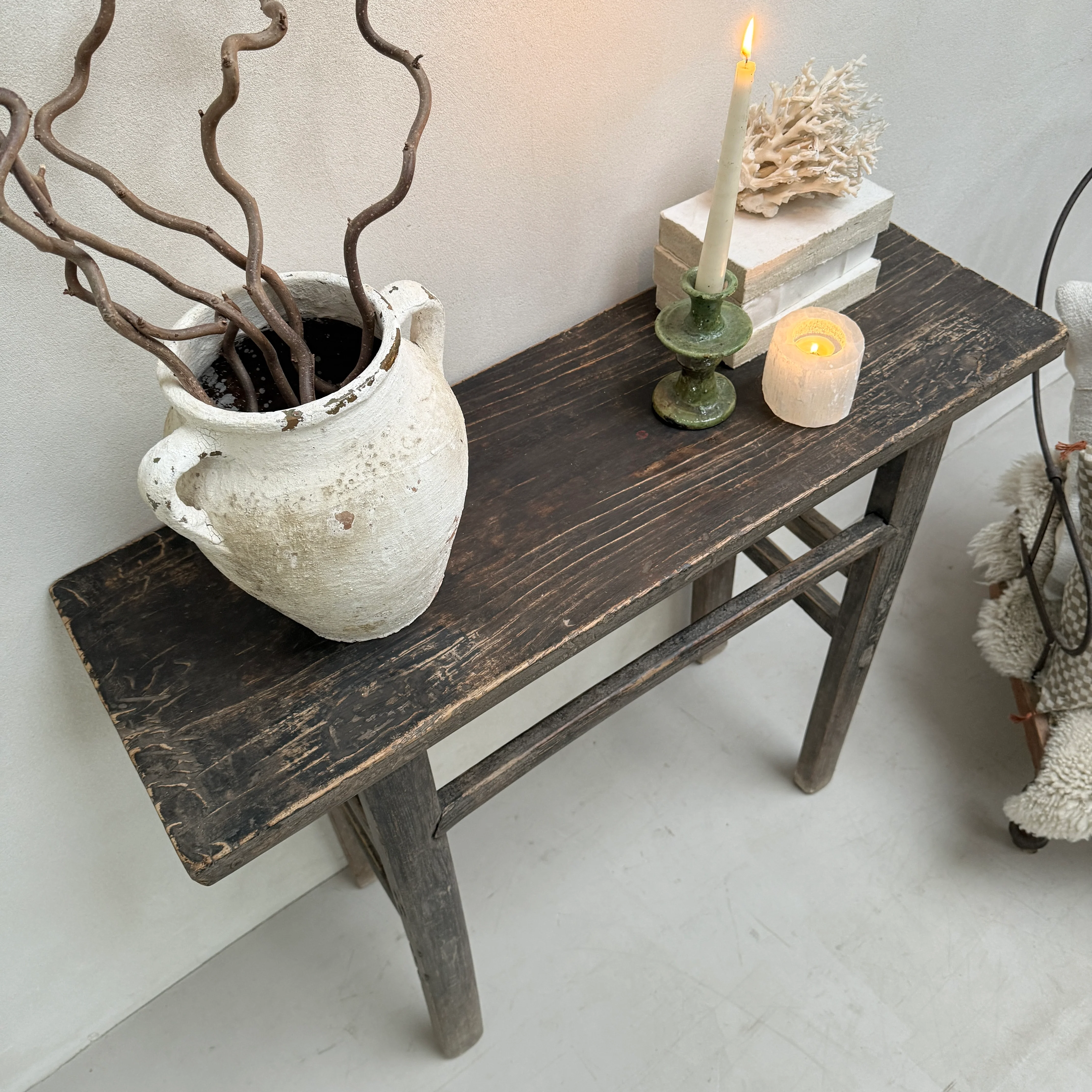 Small Black Antique Console Table | Bowbrook - Image 3