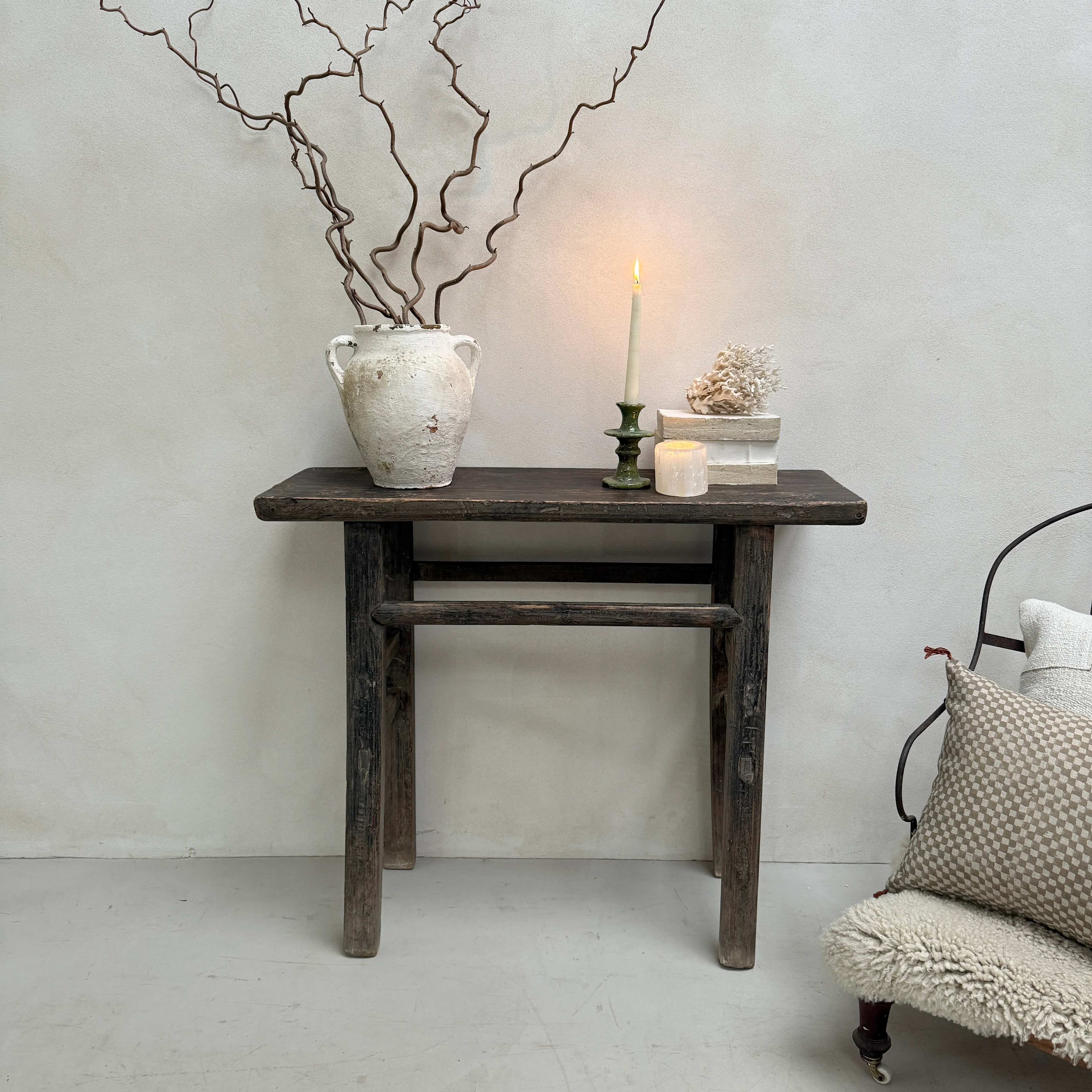 Small Black Antique Console Table | Bowbrook - Image 5