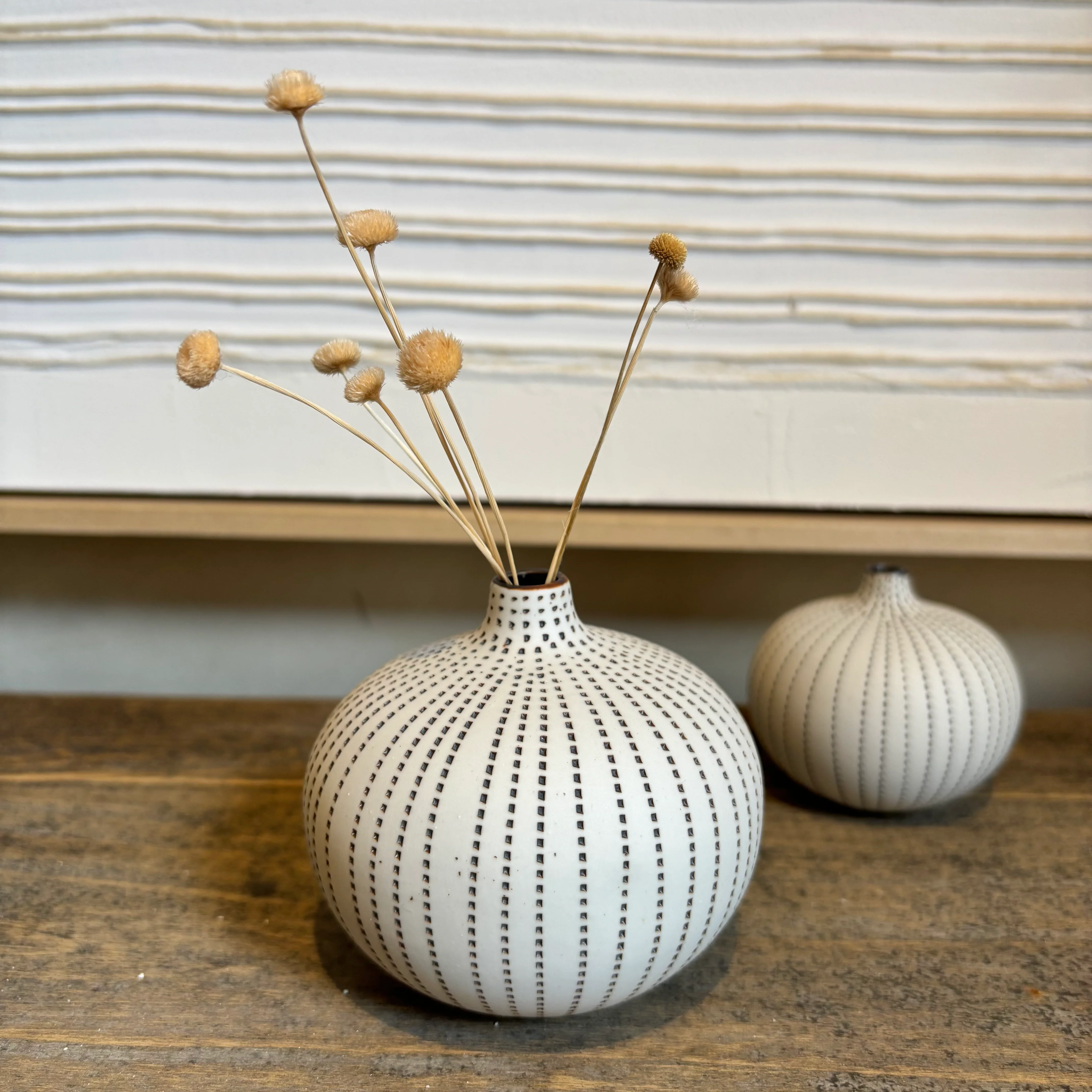Medium handmade ceramic vase | Urchin Brown
