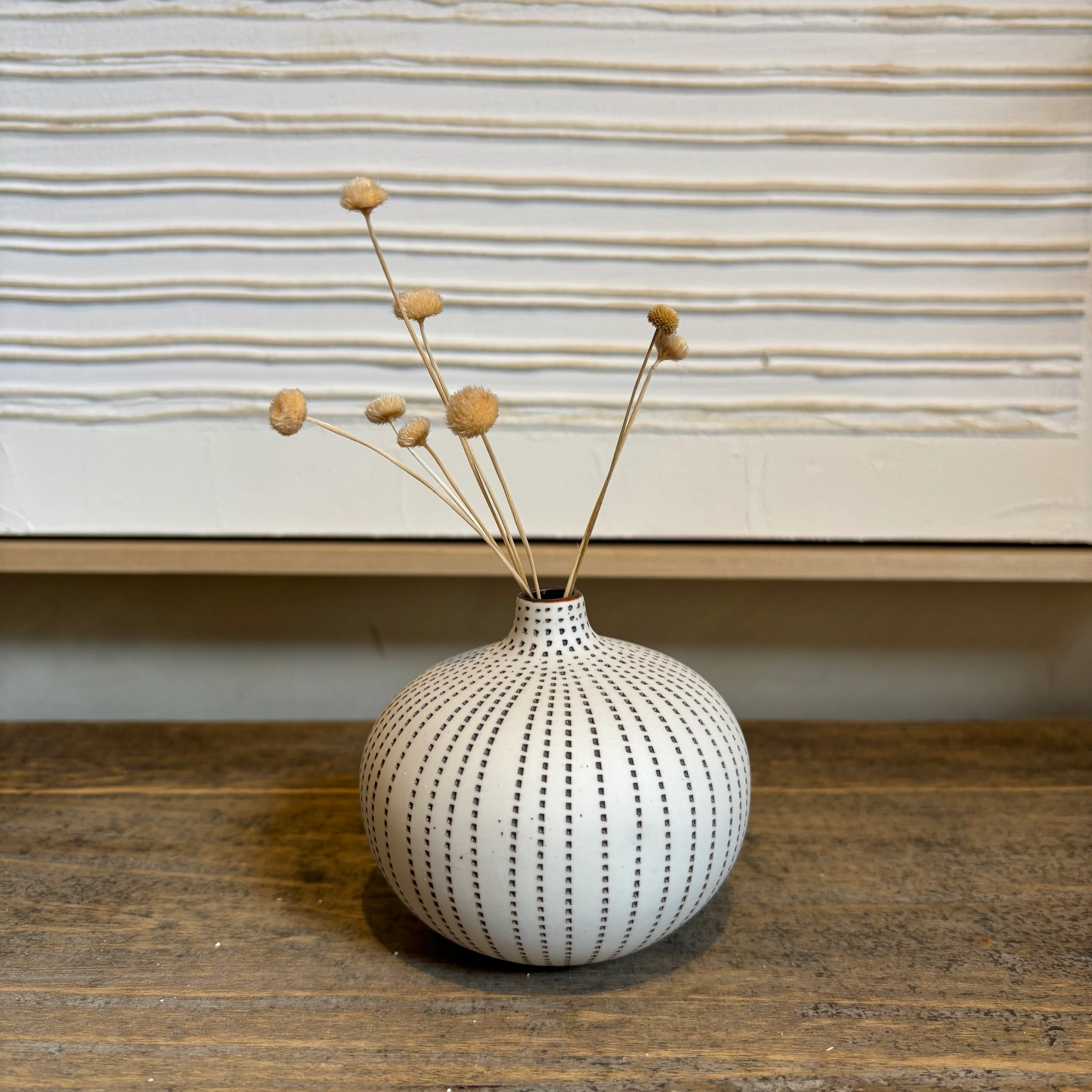 Medium handmade ceramic vase | Urchin Brown - Image 2