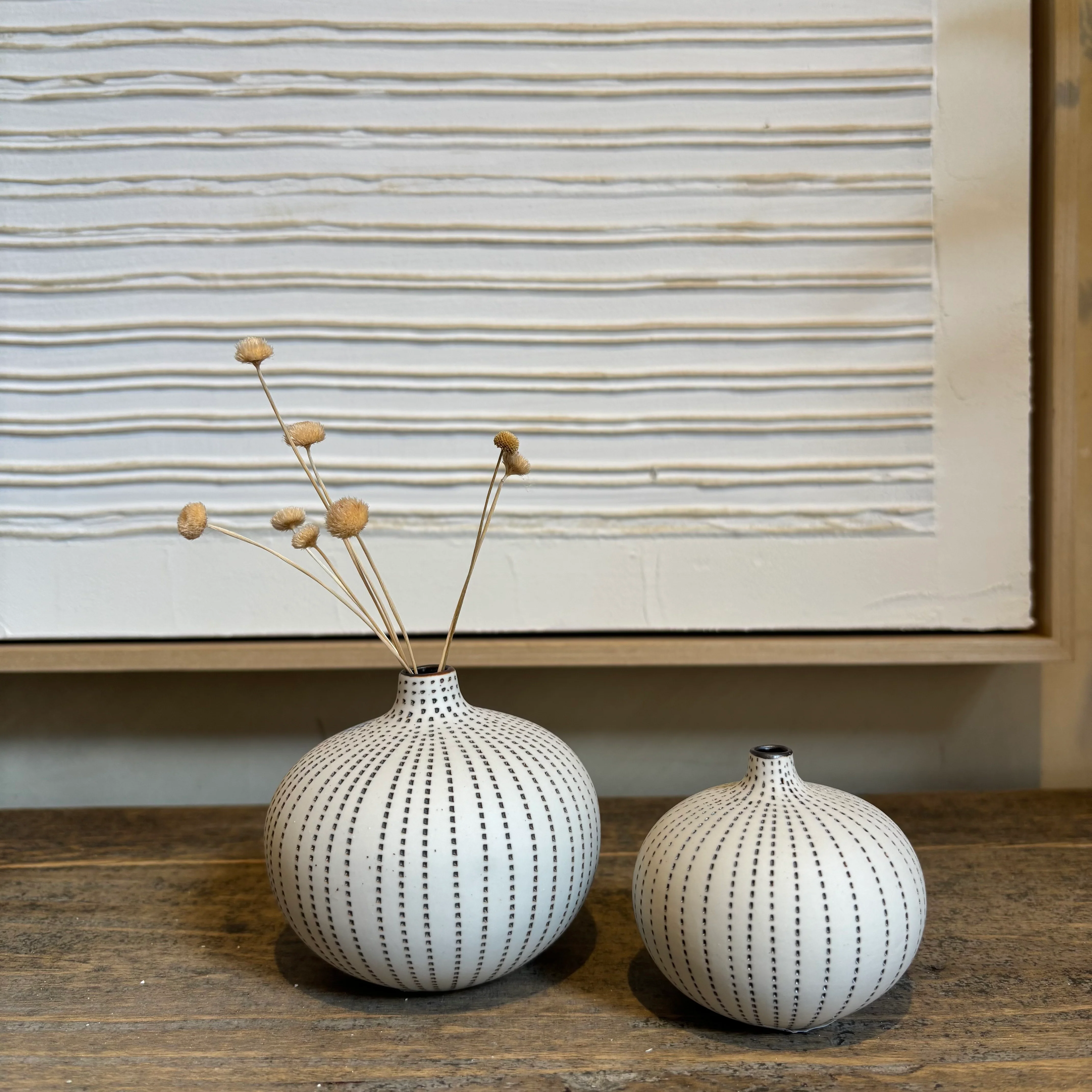 Medium handmade ceramic vase | Urchin Brown - Image 4