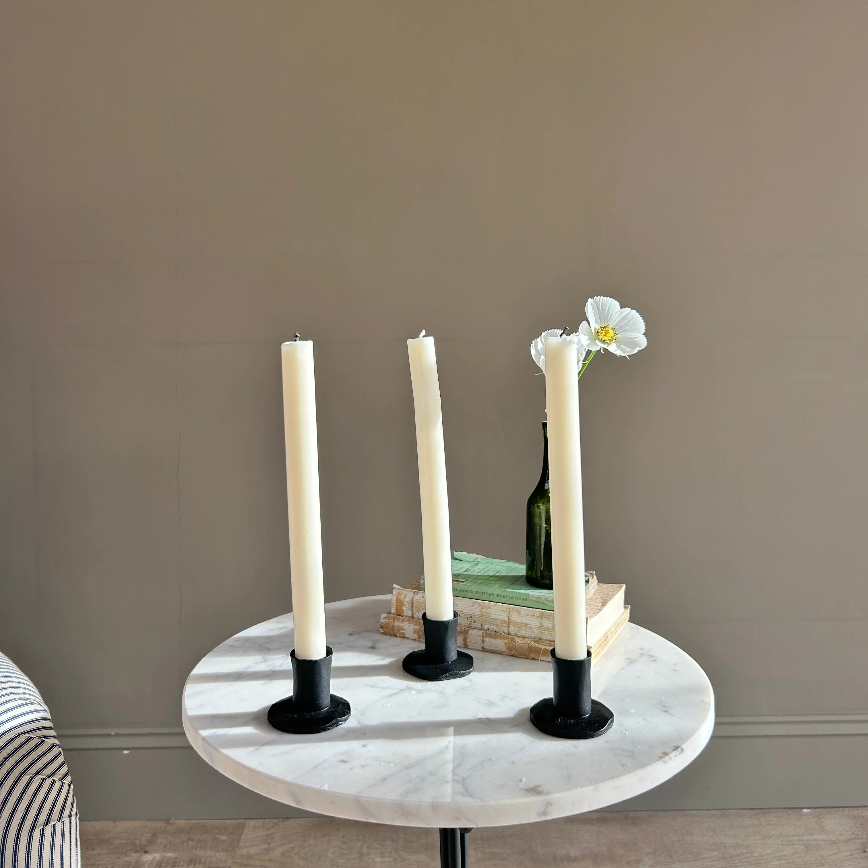 Small Iron Candlestick Holder | Adriana