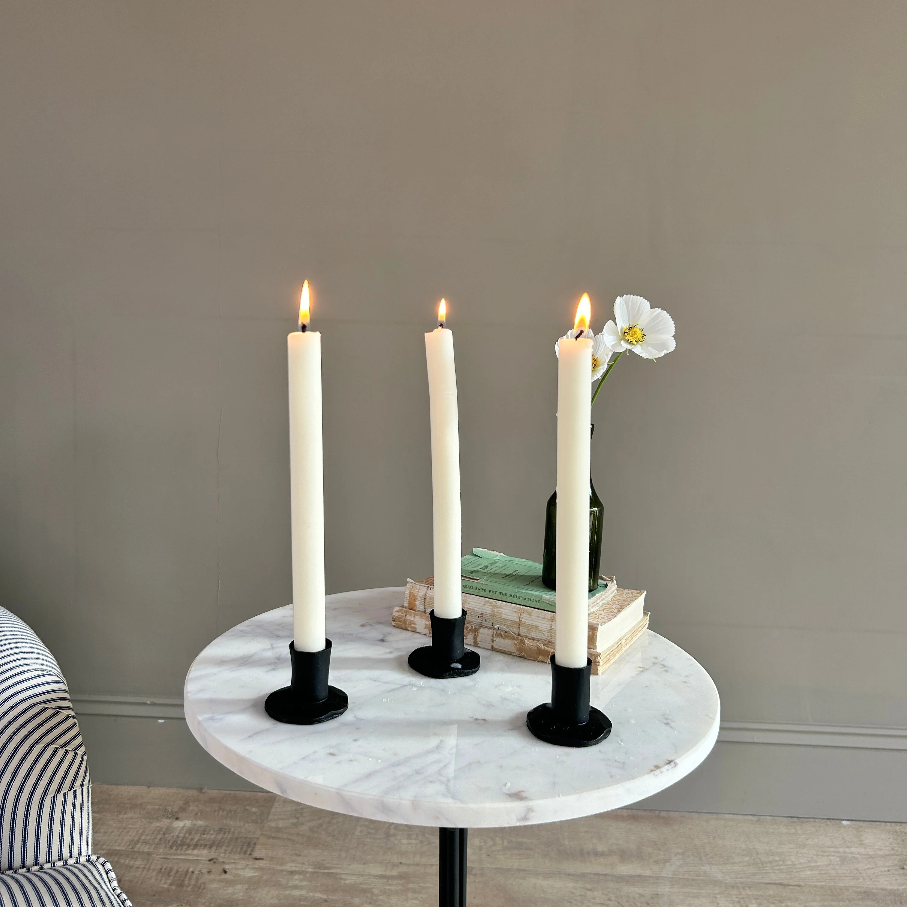Small Iron Candlestick Holder | Adriana - Image 2