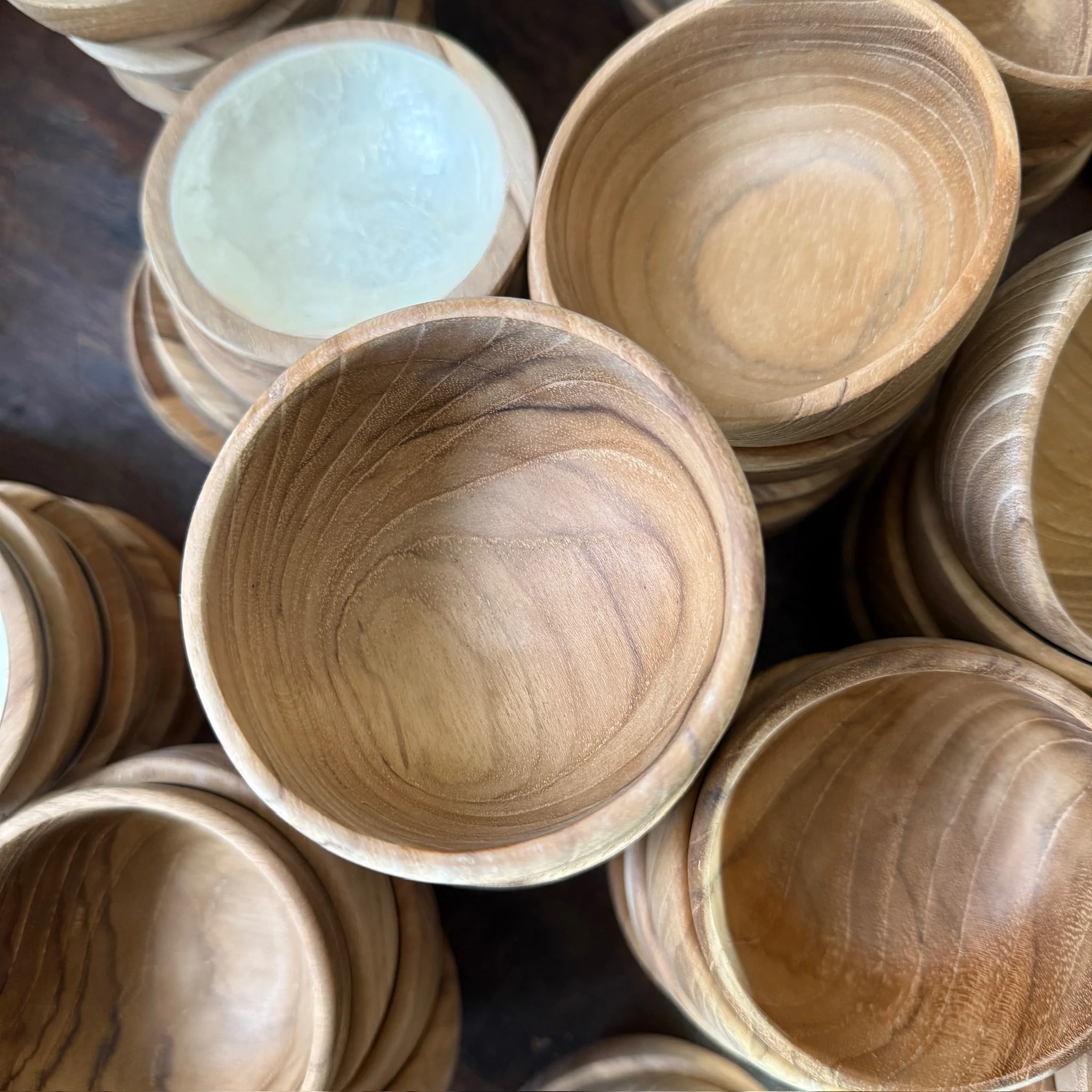 Small Teak Wood Bowls - Image 10