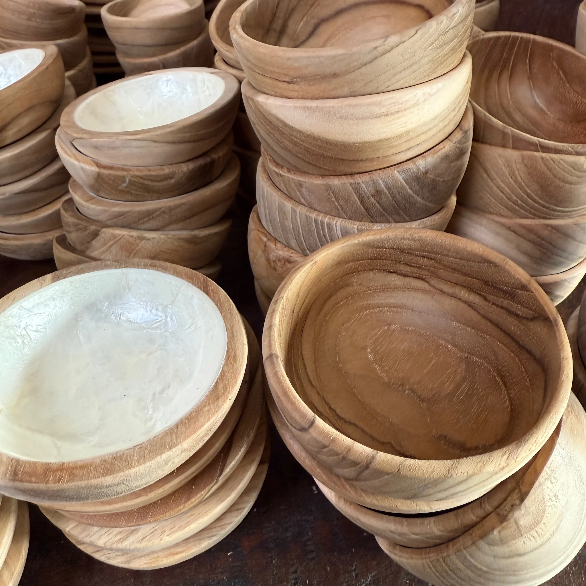 Small Teak Wood Bowls - Image 11