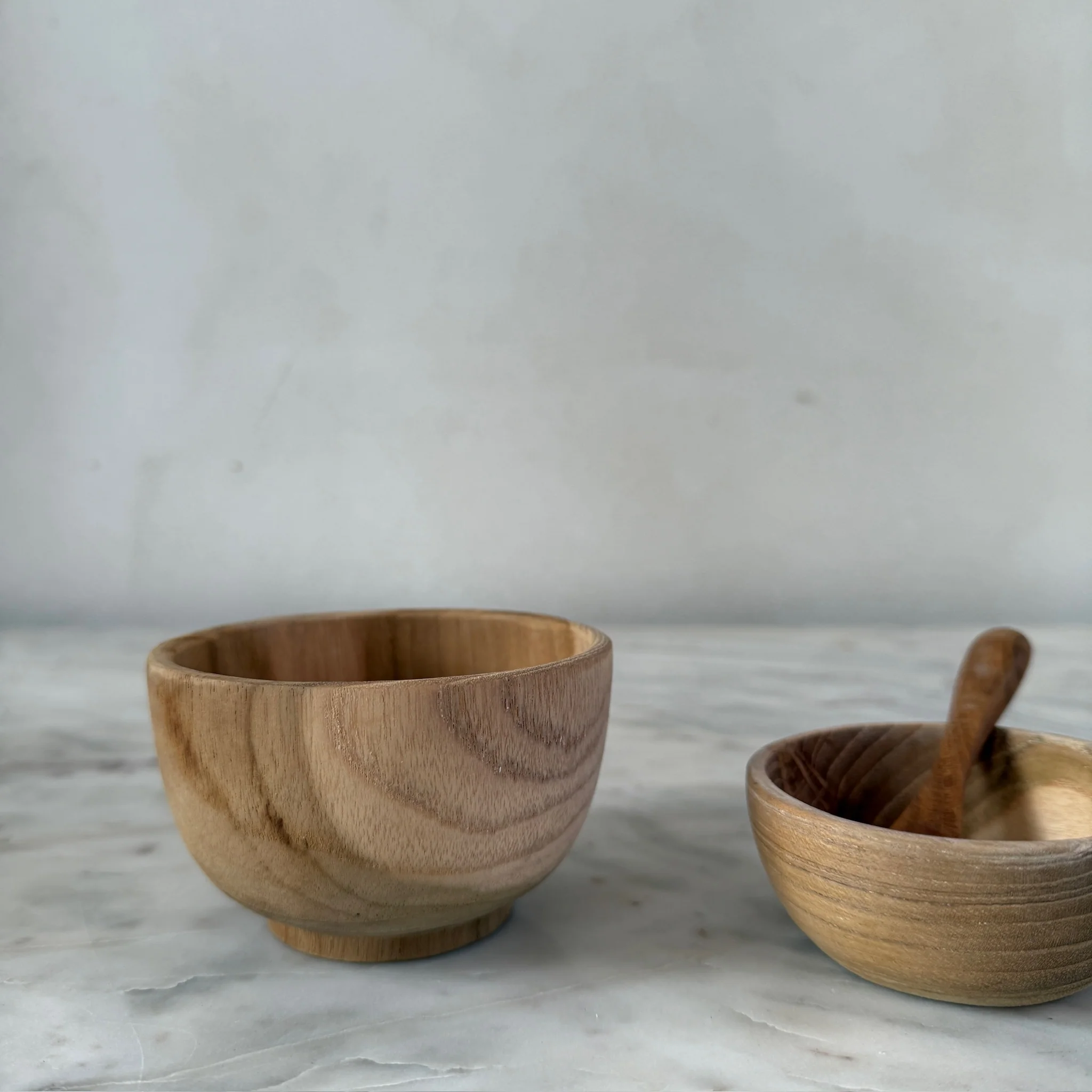 Small Teak Wood Bowls - Image 3