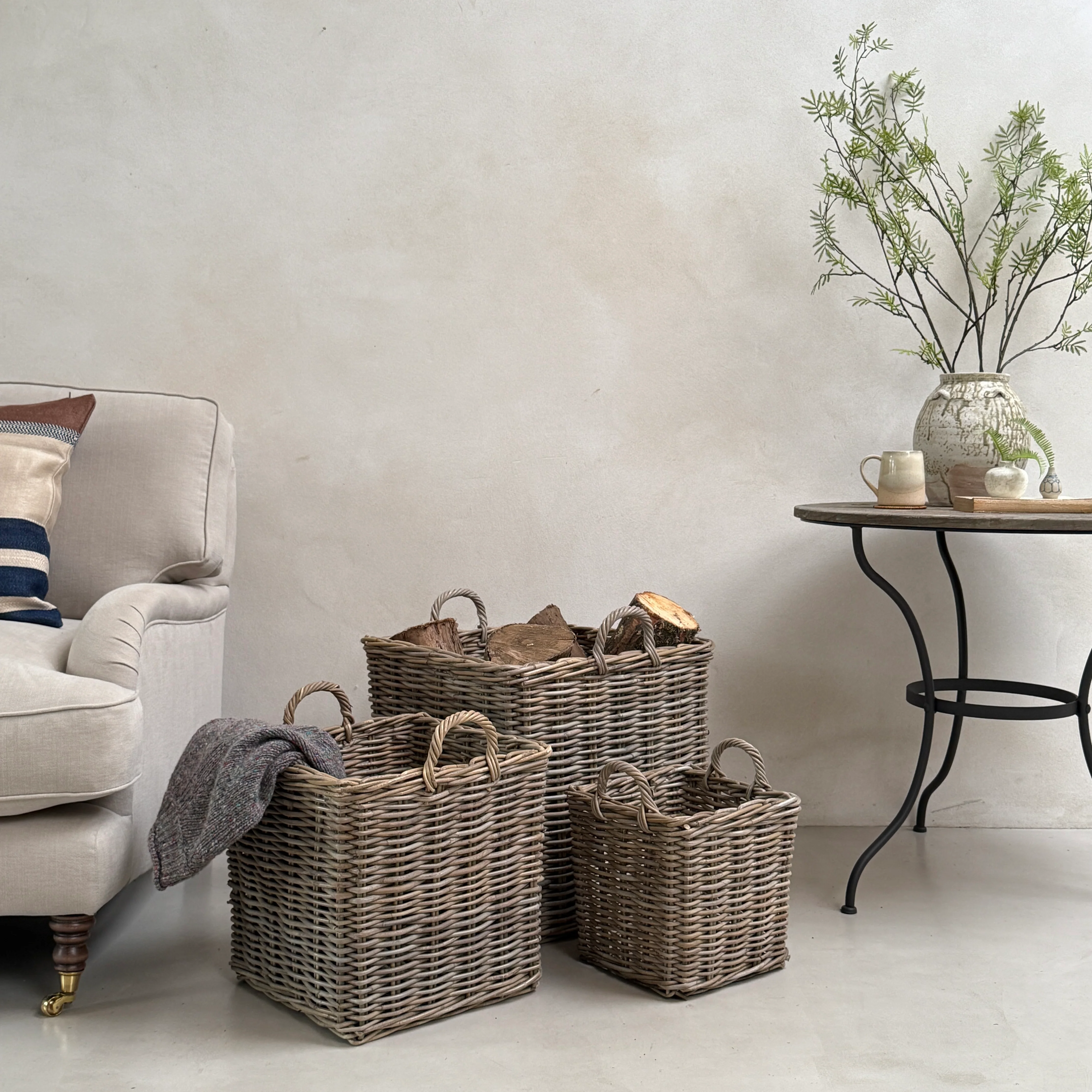 Square Log Baskets - Image 2