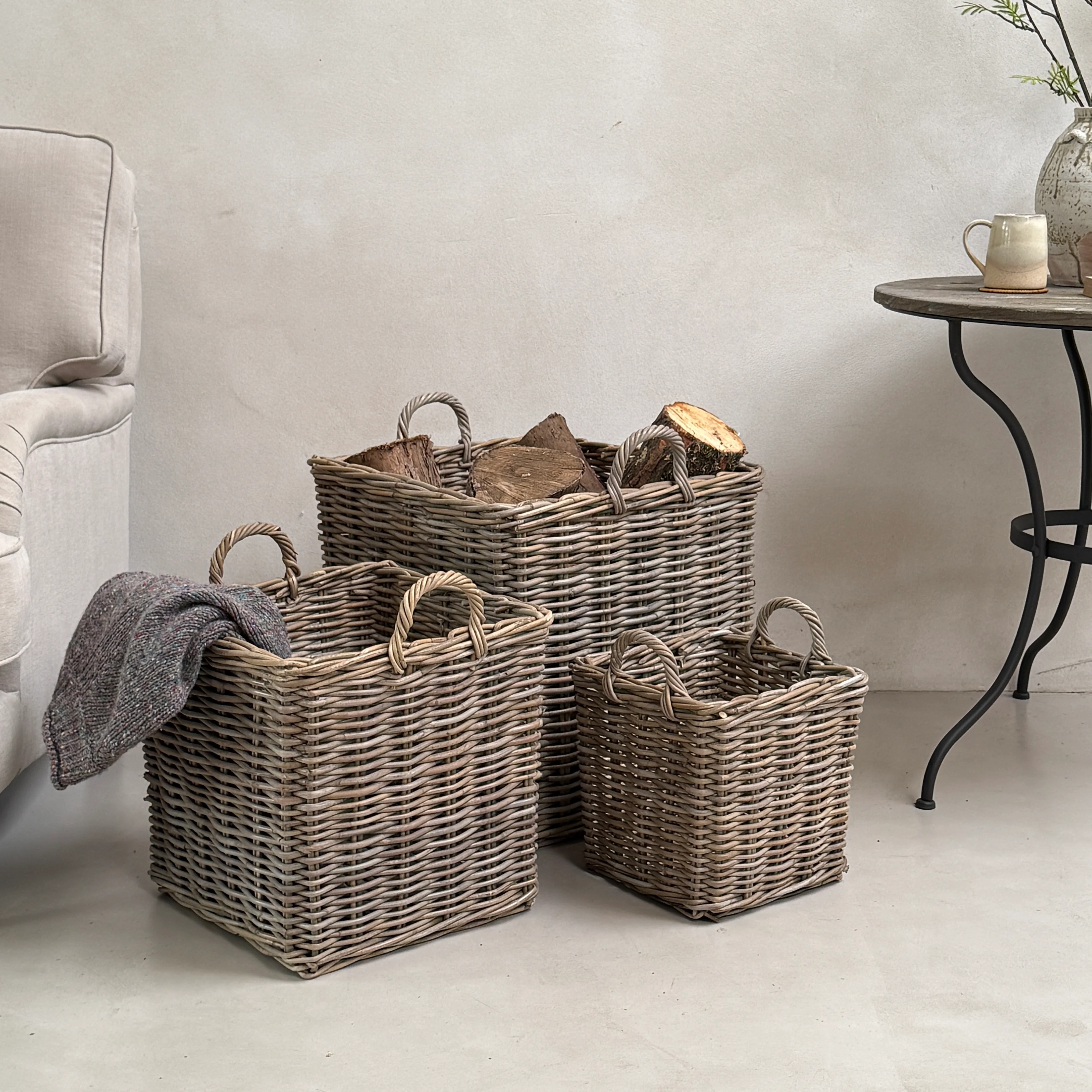 Square Log Baskets - Image 4