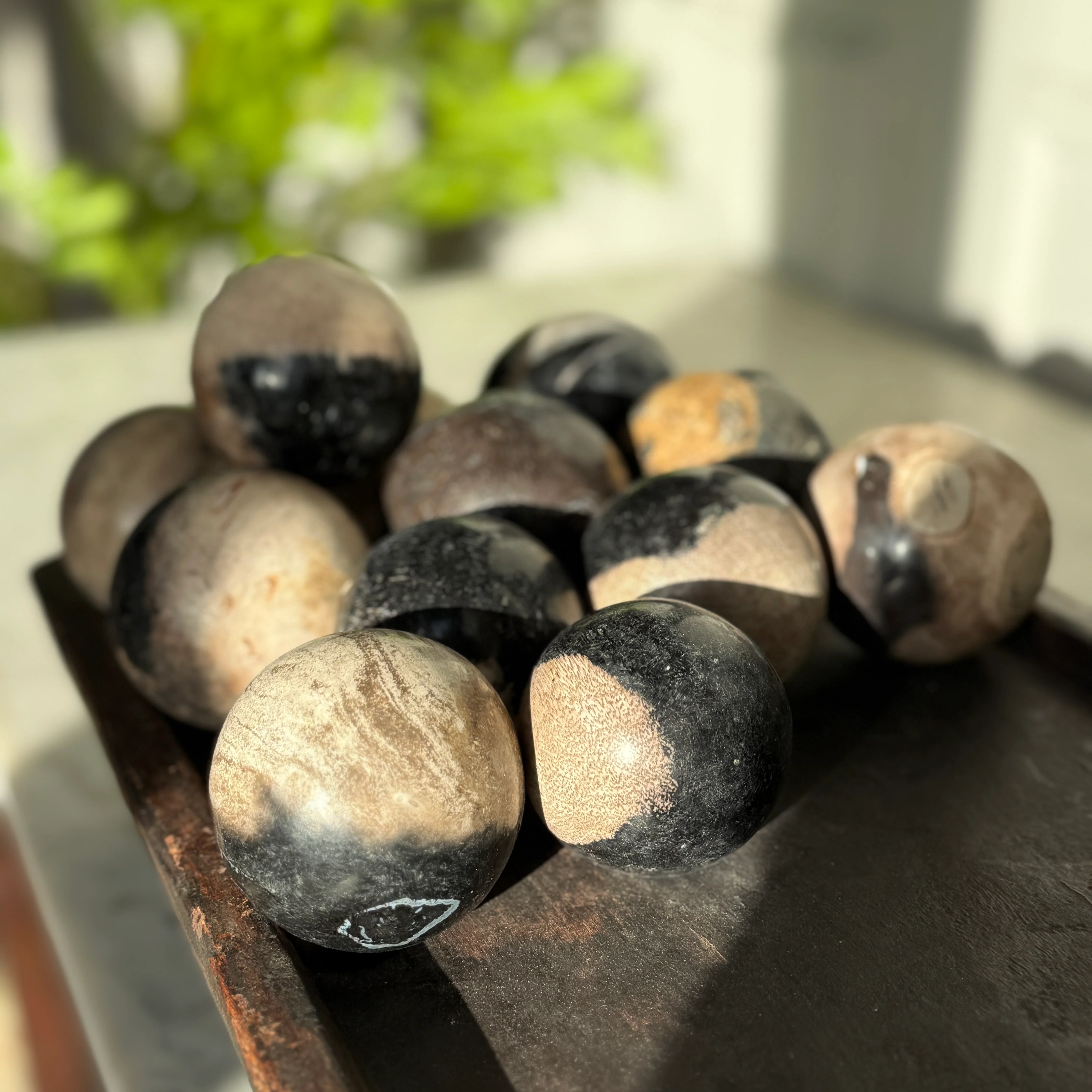 Stone Ball Petrified Wood | 8cm - Image 3