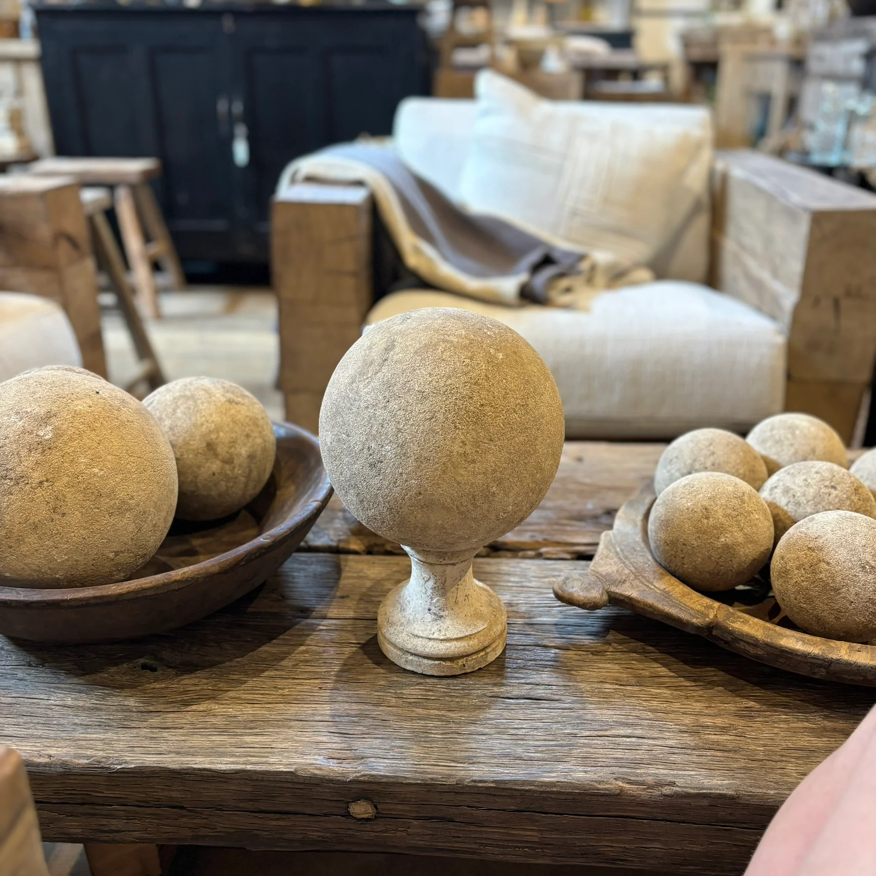 Stone stand for aged stone sphere - Image 3