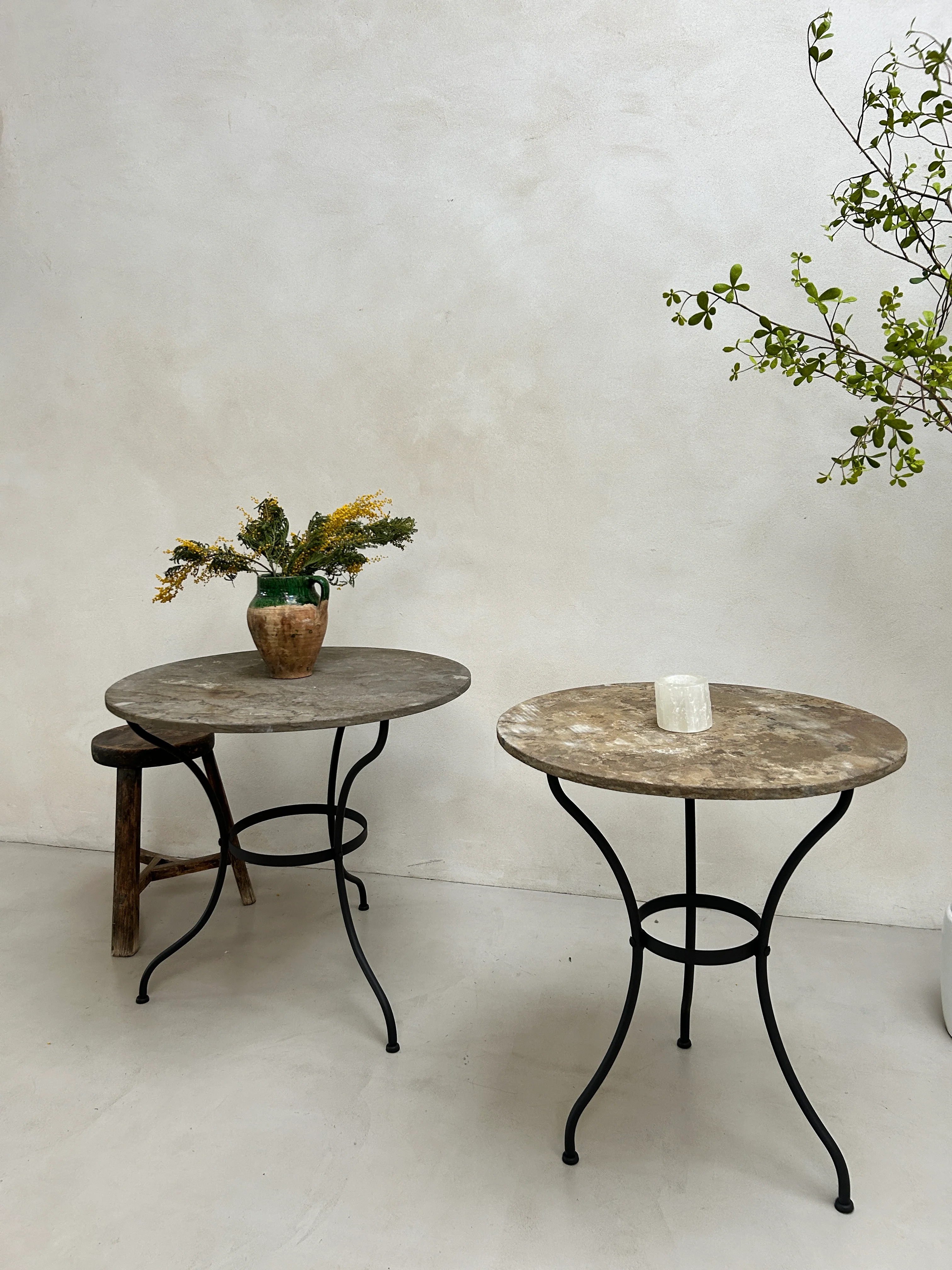 Stone top garden bistro round table - Image 11