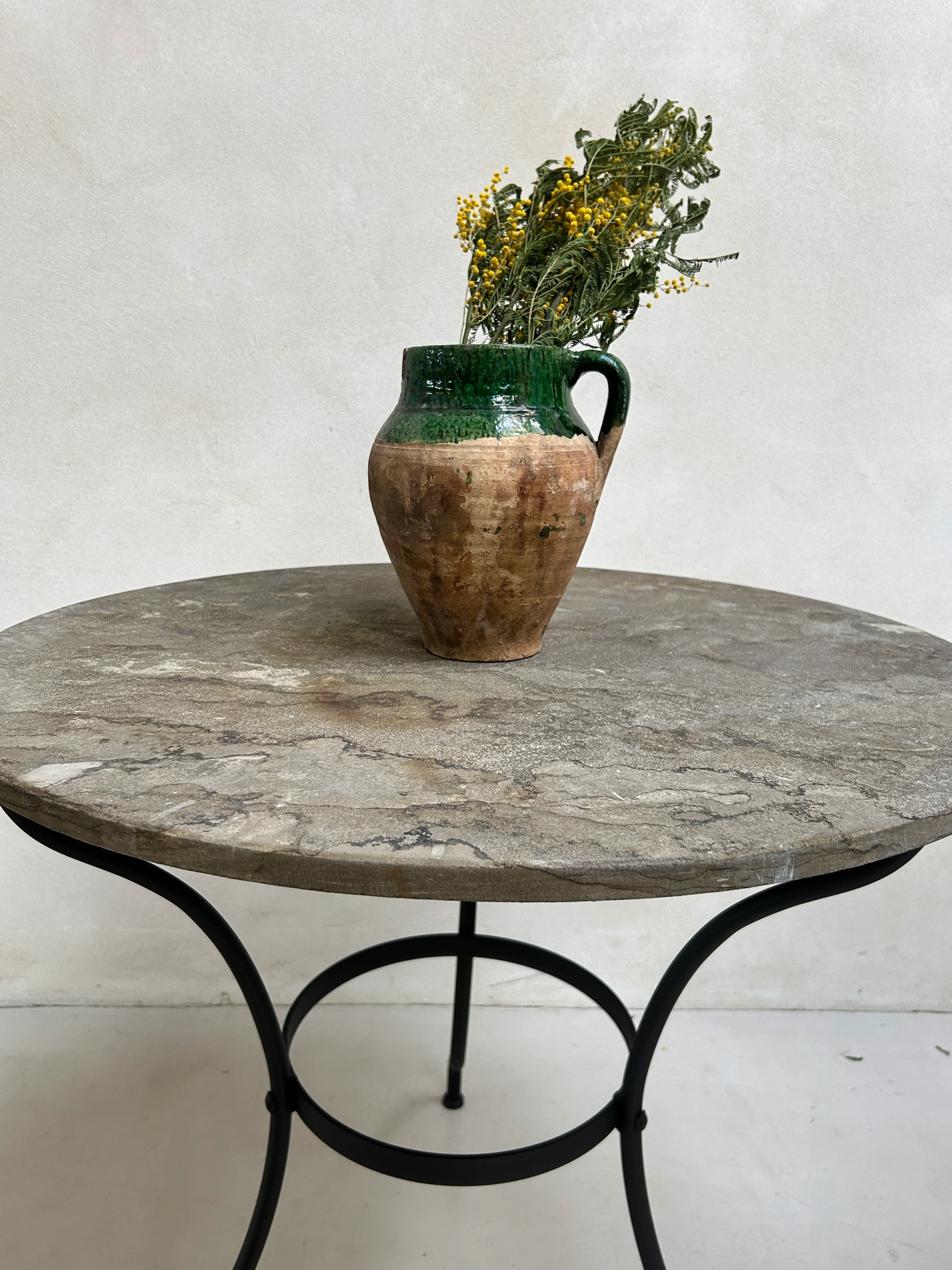 Stone top garden bistro round table - Image 6