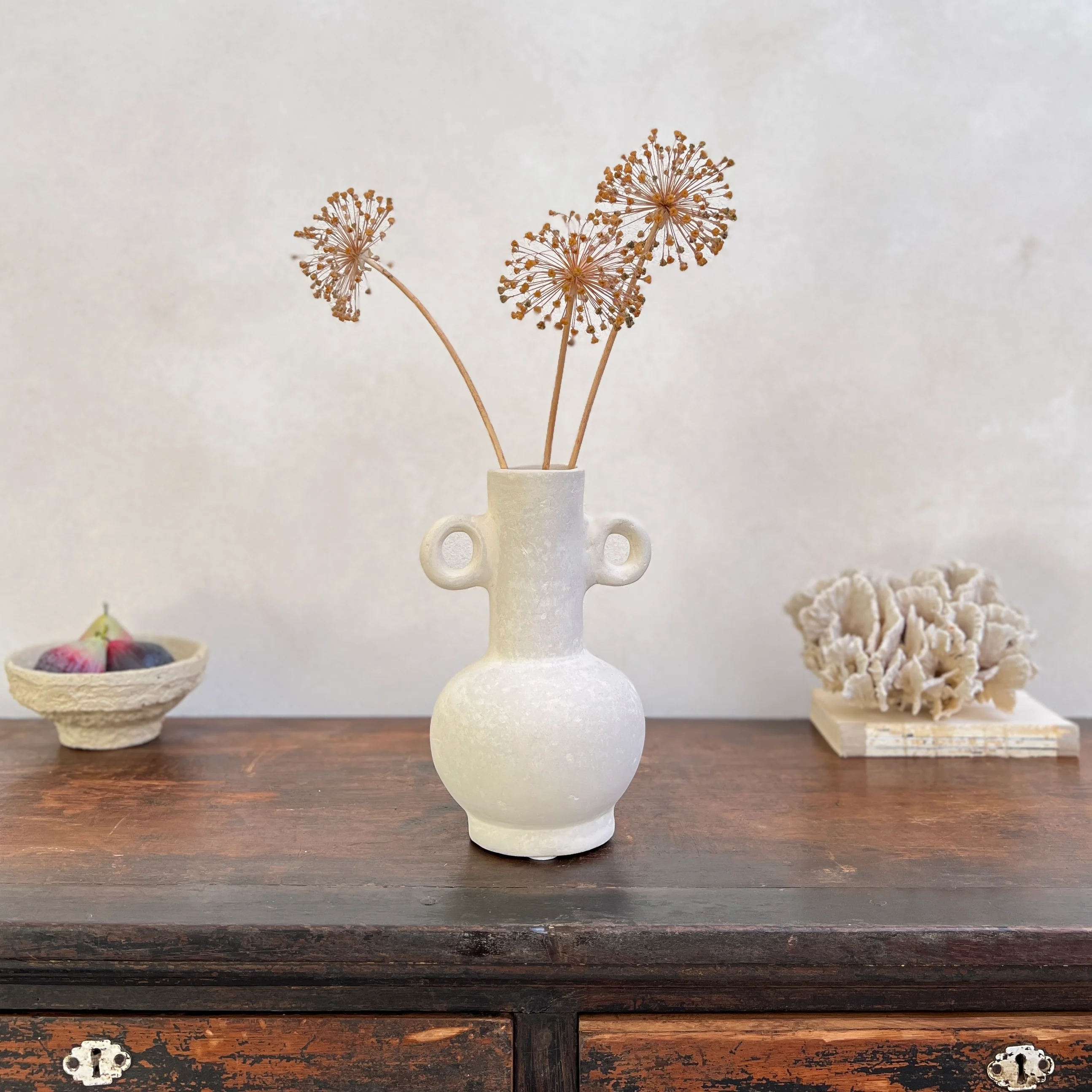 Stoneware-Effect neutral vase | E - Image 5