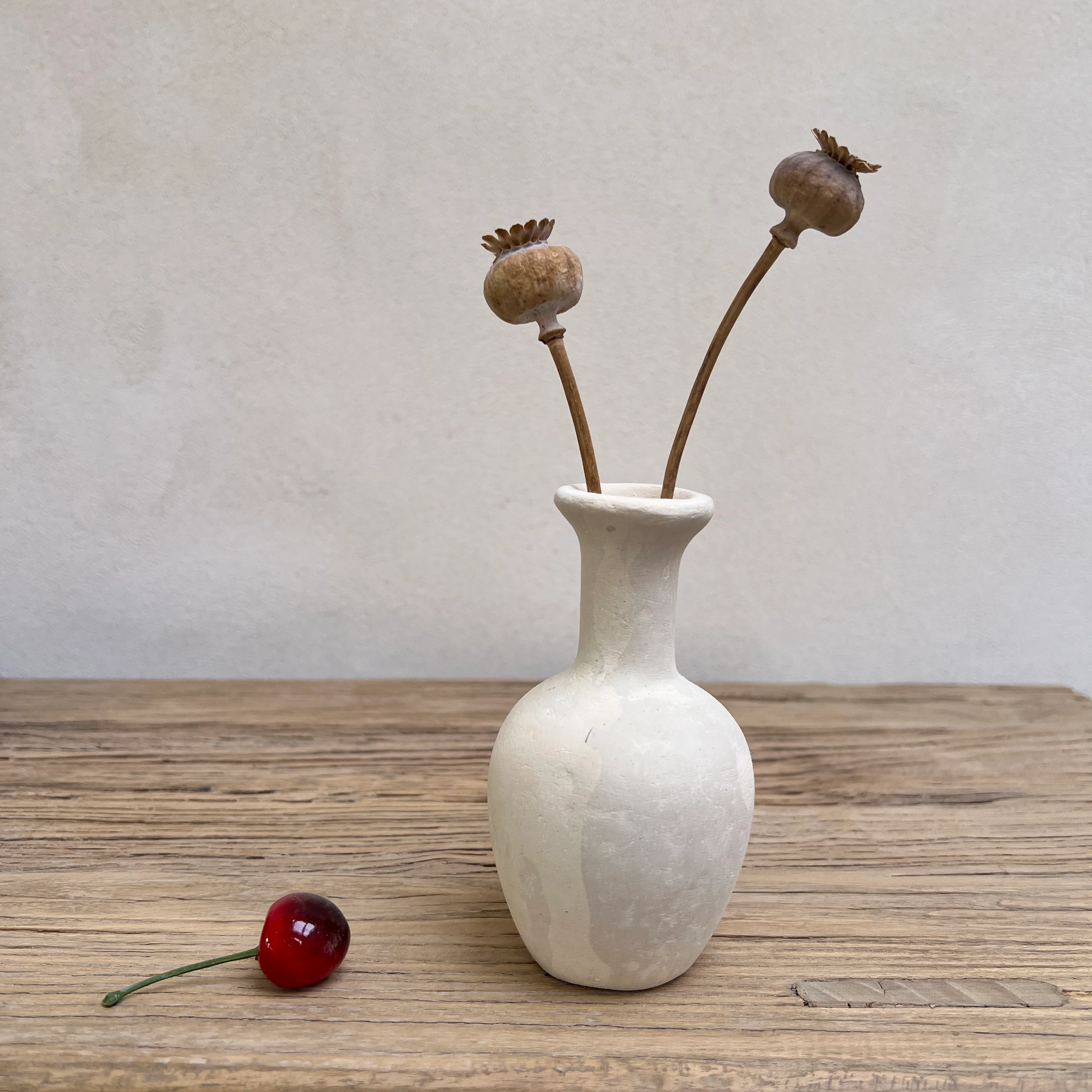 Stoneware-Effect neutral vase | G