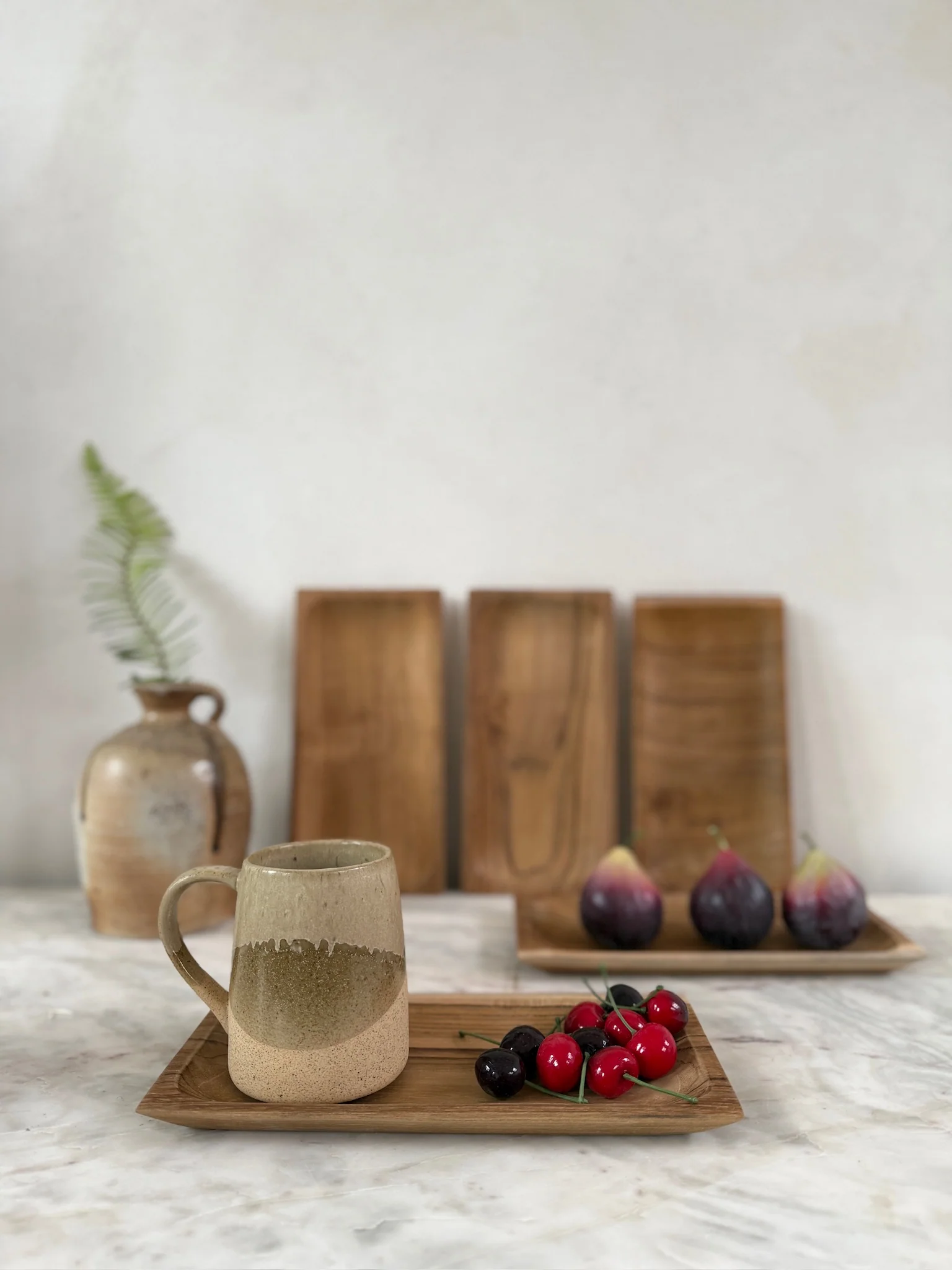 Teak Wood Rectangular Tray - Image 5