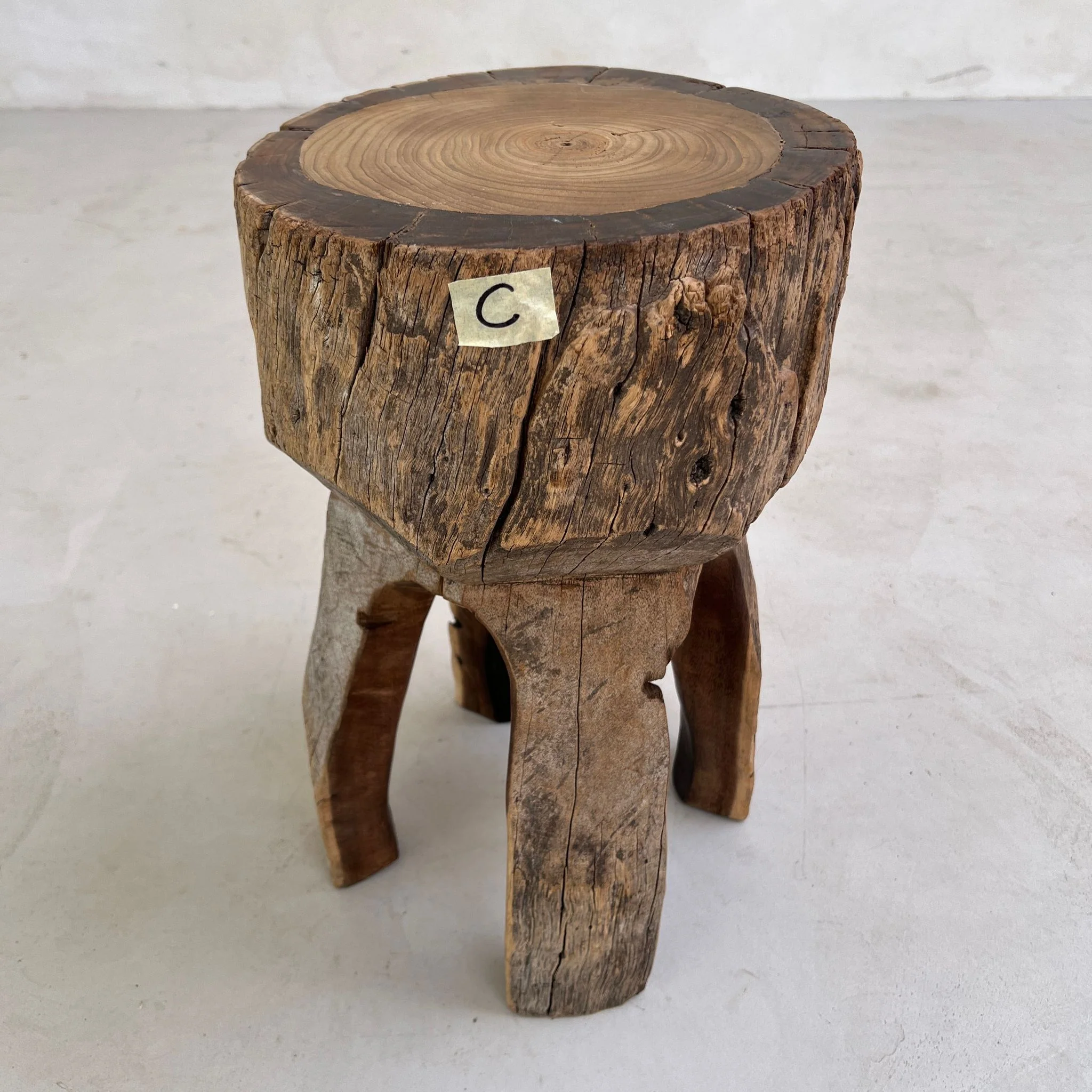 Tree Trunk Stool Side Table - Image 4