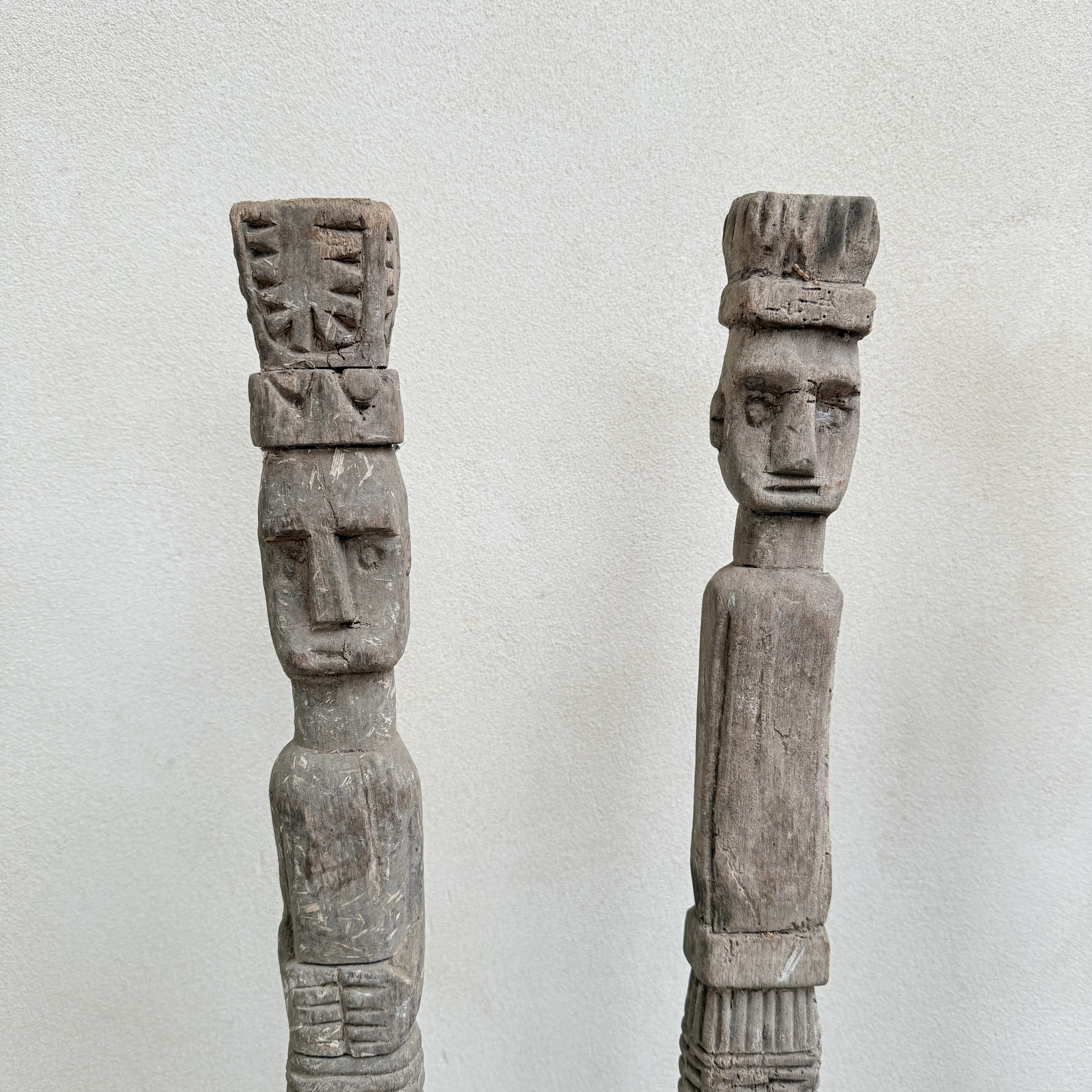 Antique Tribal totem poles - Image 5