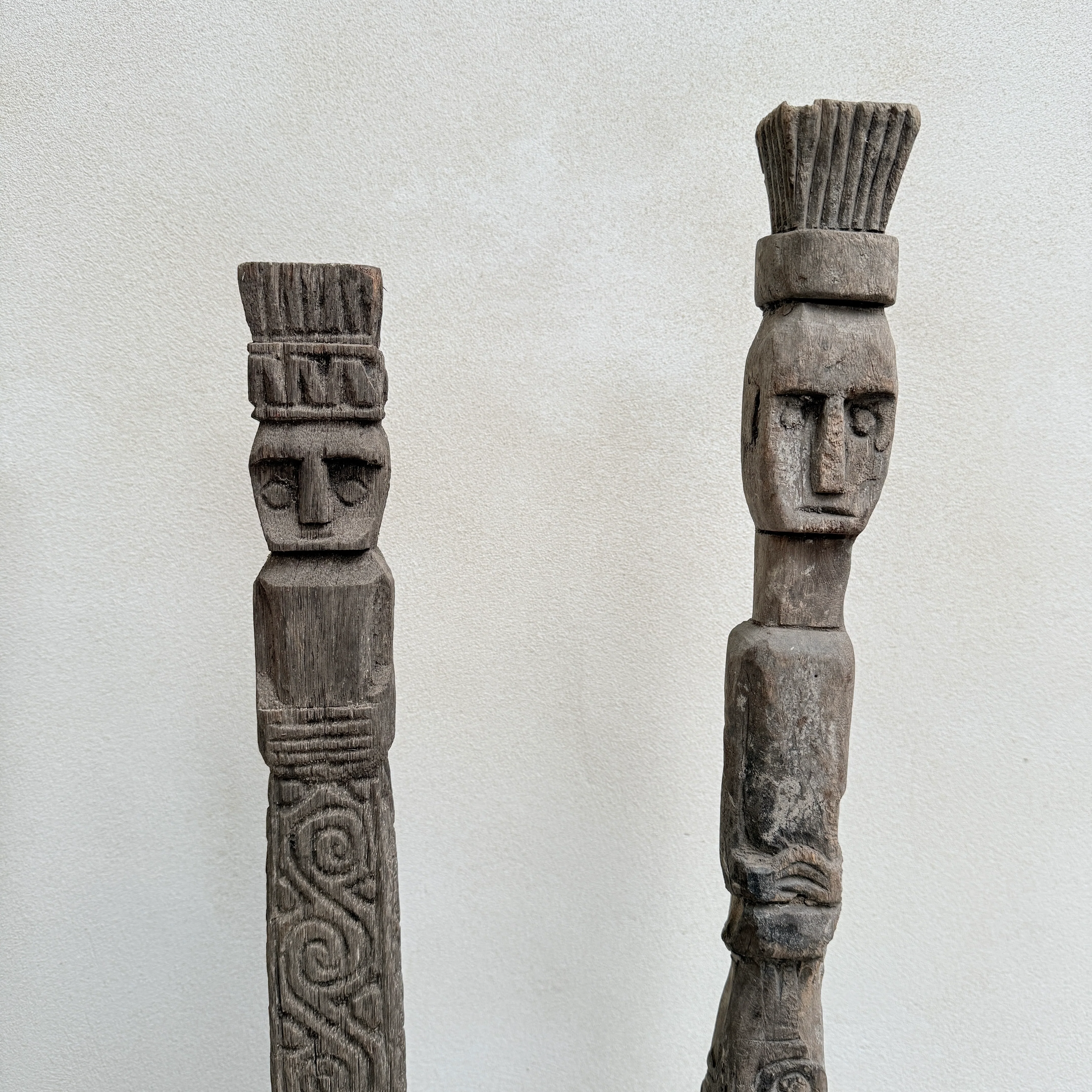 Antique Tribal totem poles - Image 6