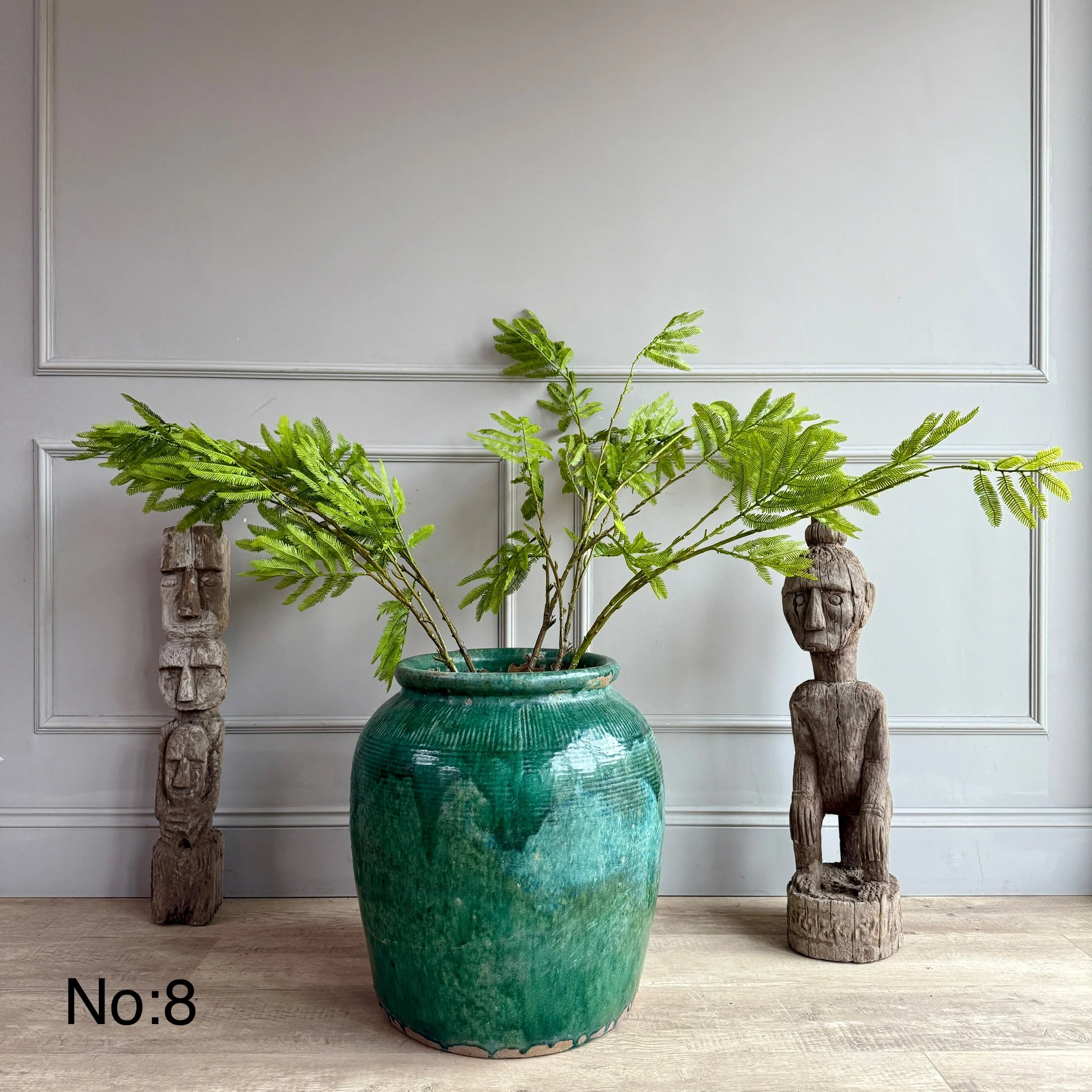 Turquoise Antique Urn - Image 10