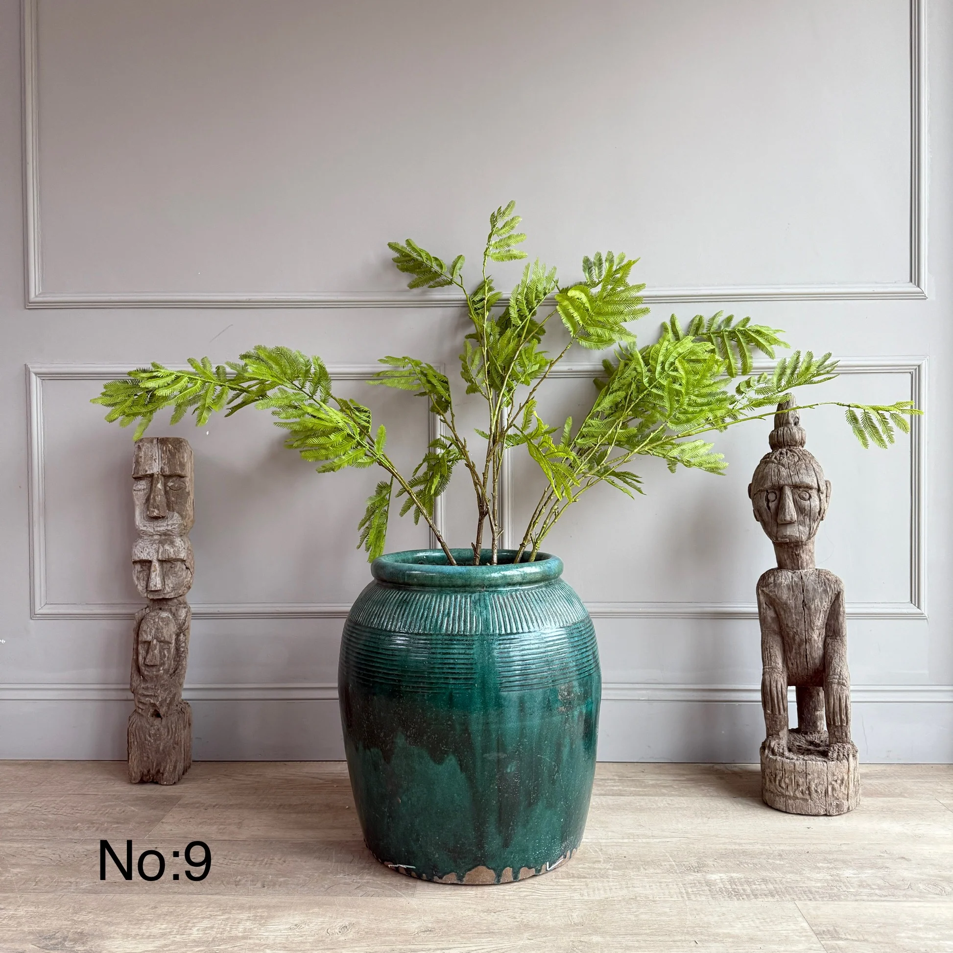 Turquoise Antique Urn - Image 11