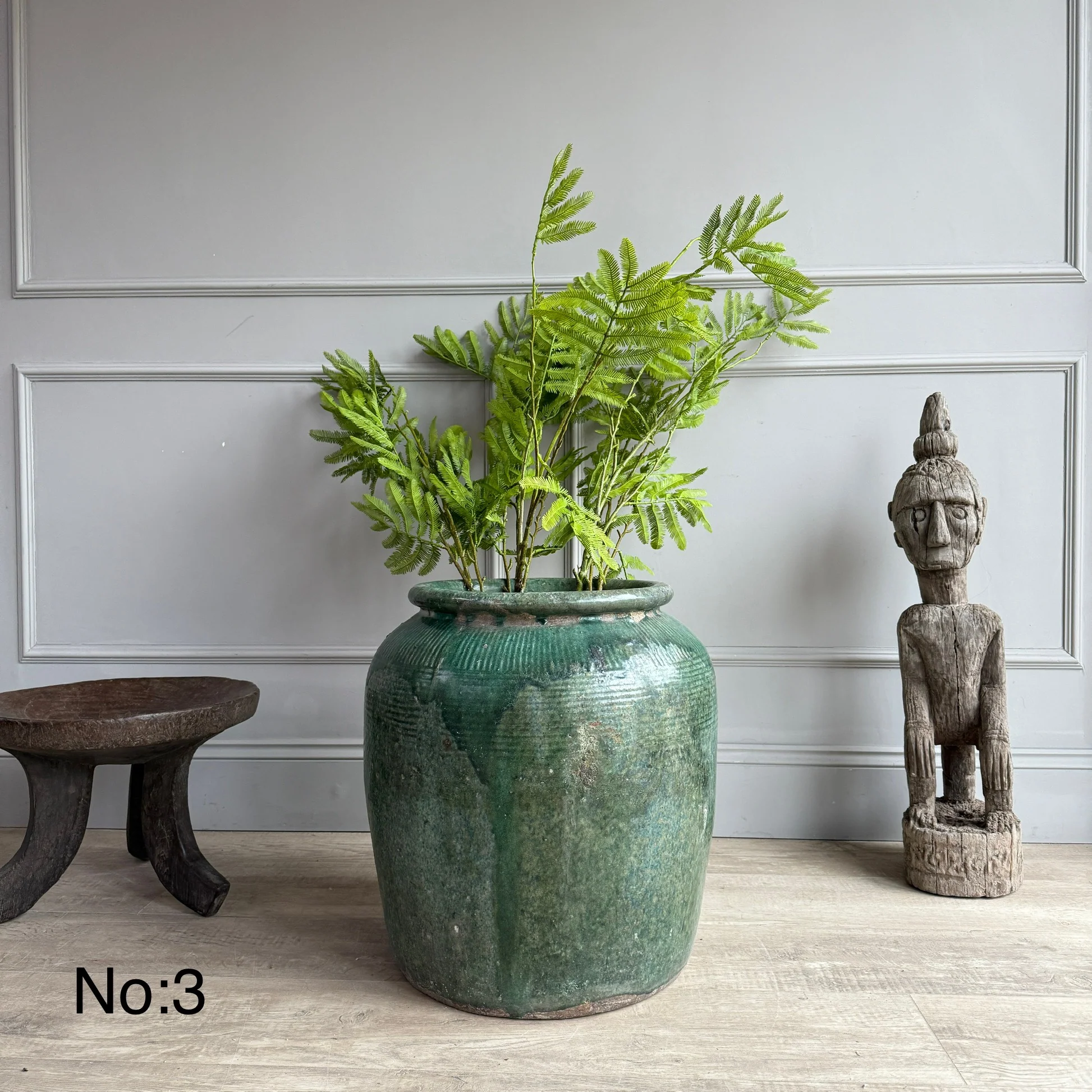 Turquoise Antique Urn - Image 4