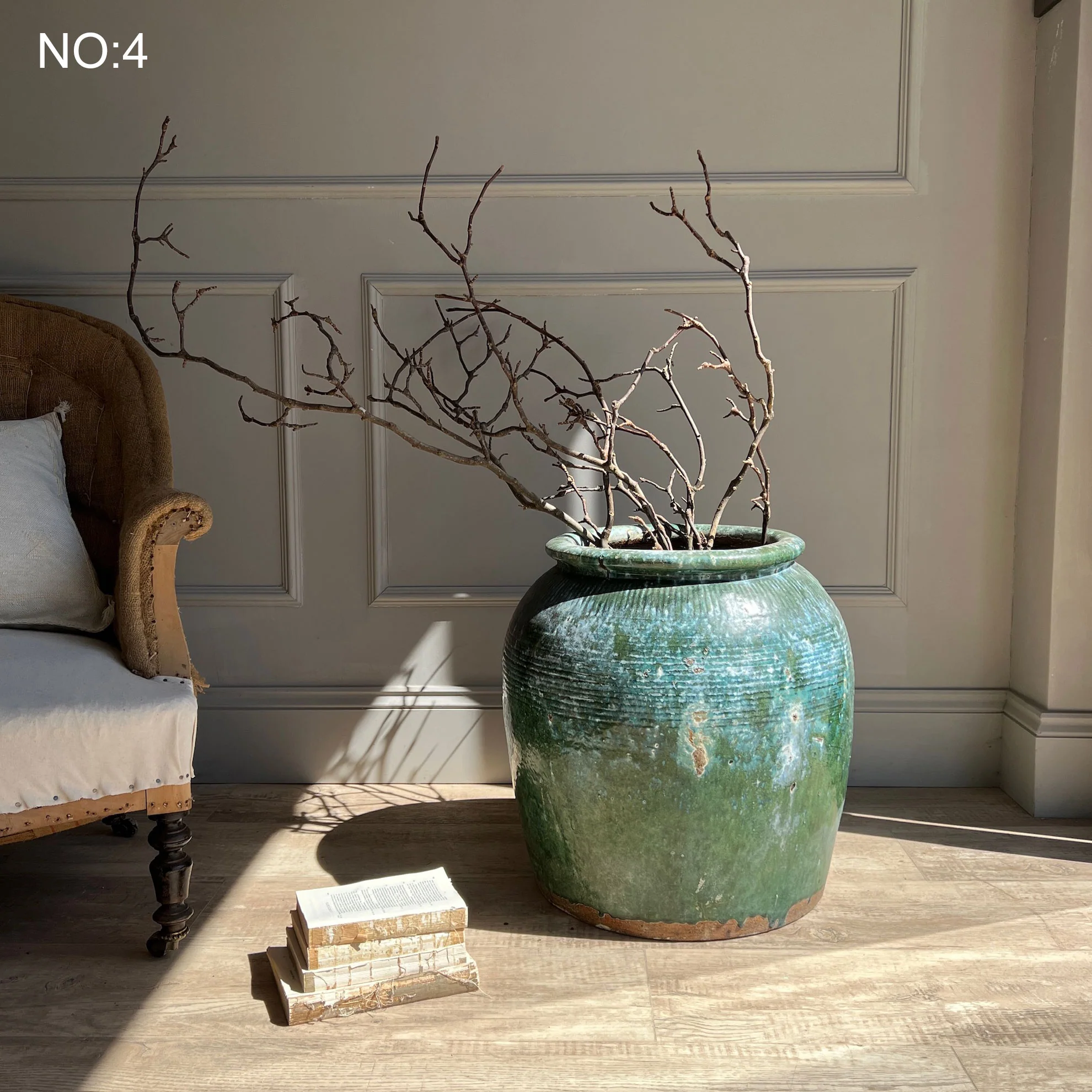 Turquoise Antique Urn - Image 5
