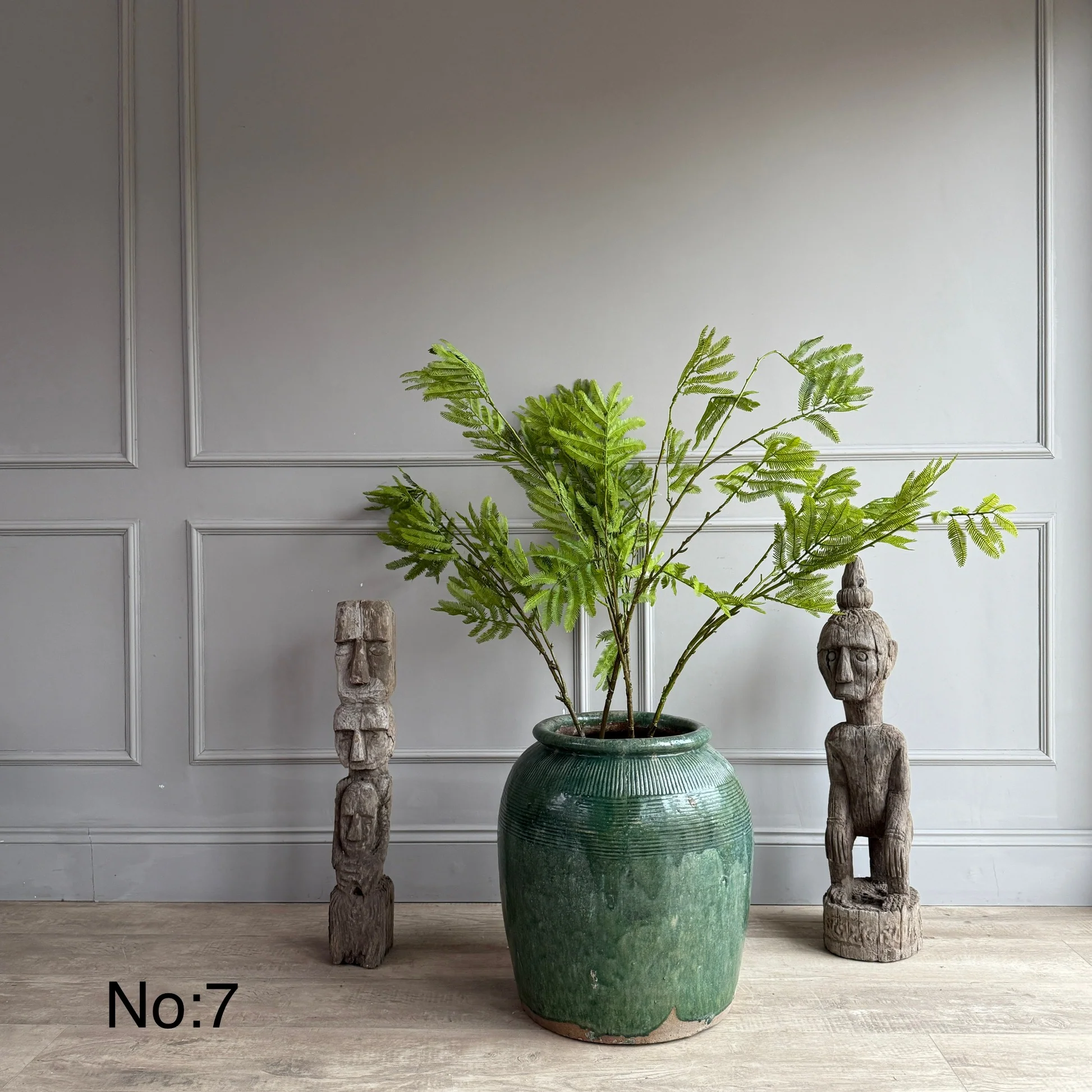 Turquoise Antique Urn - Image 9