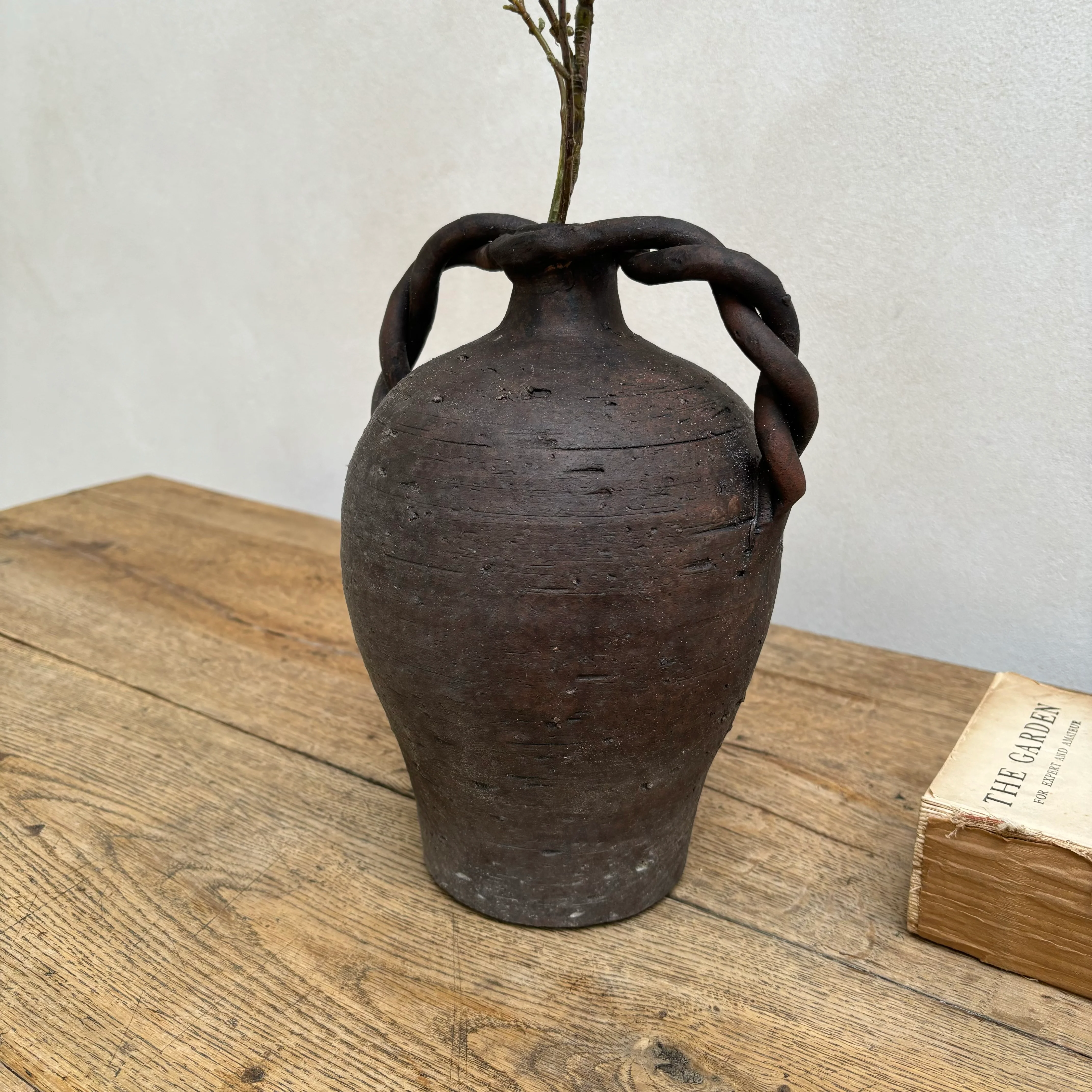 Twisted Handle Ceramic Pot - Image 3