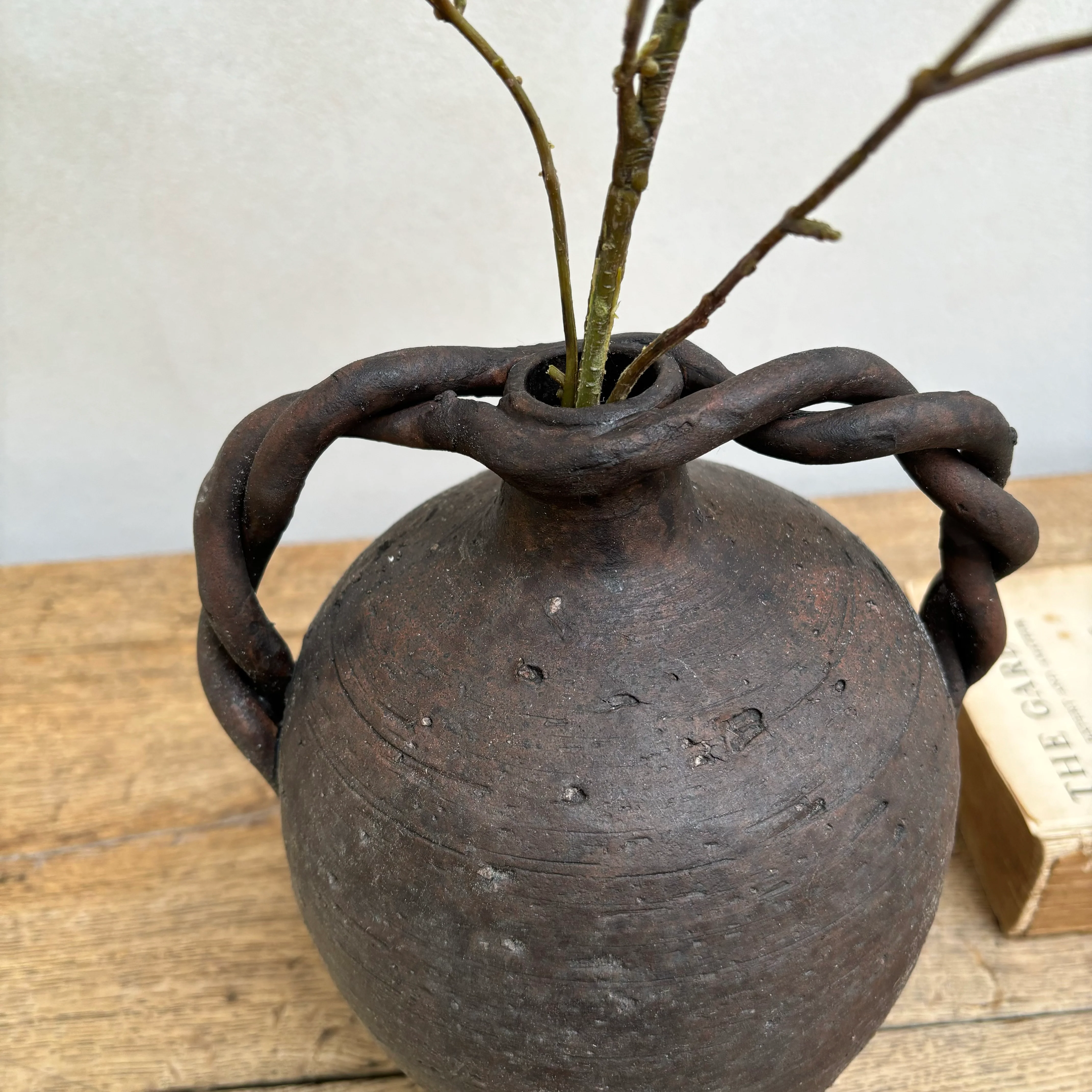 Twisted Handle Ceramic Pot - Image 4
