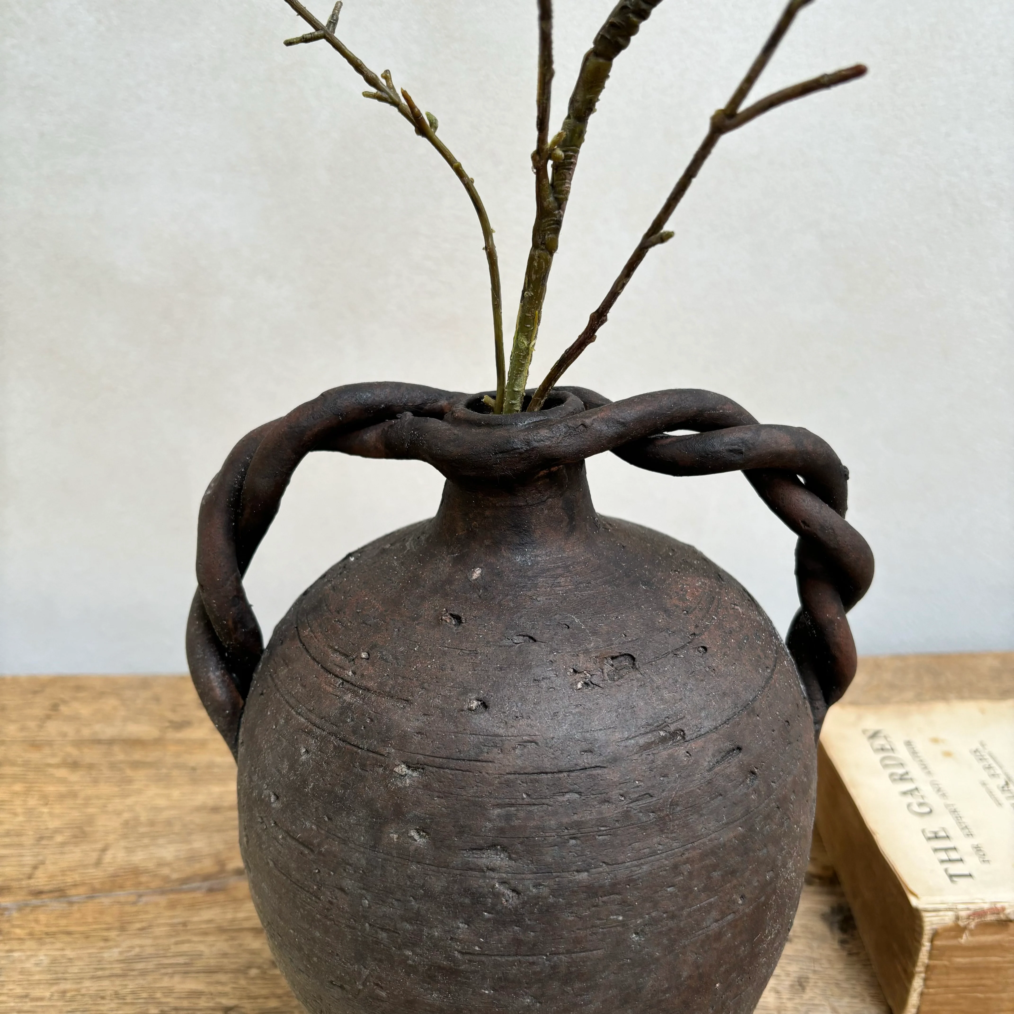 Twisted Handle Ceramic Pot - Image 5
