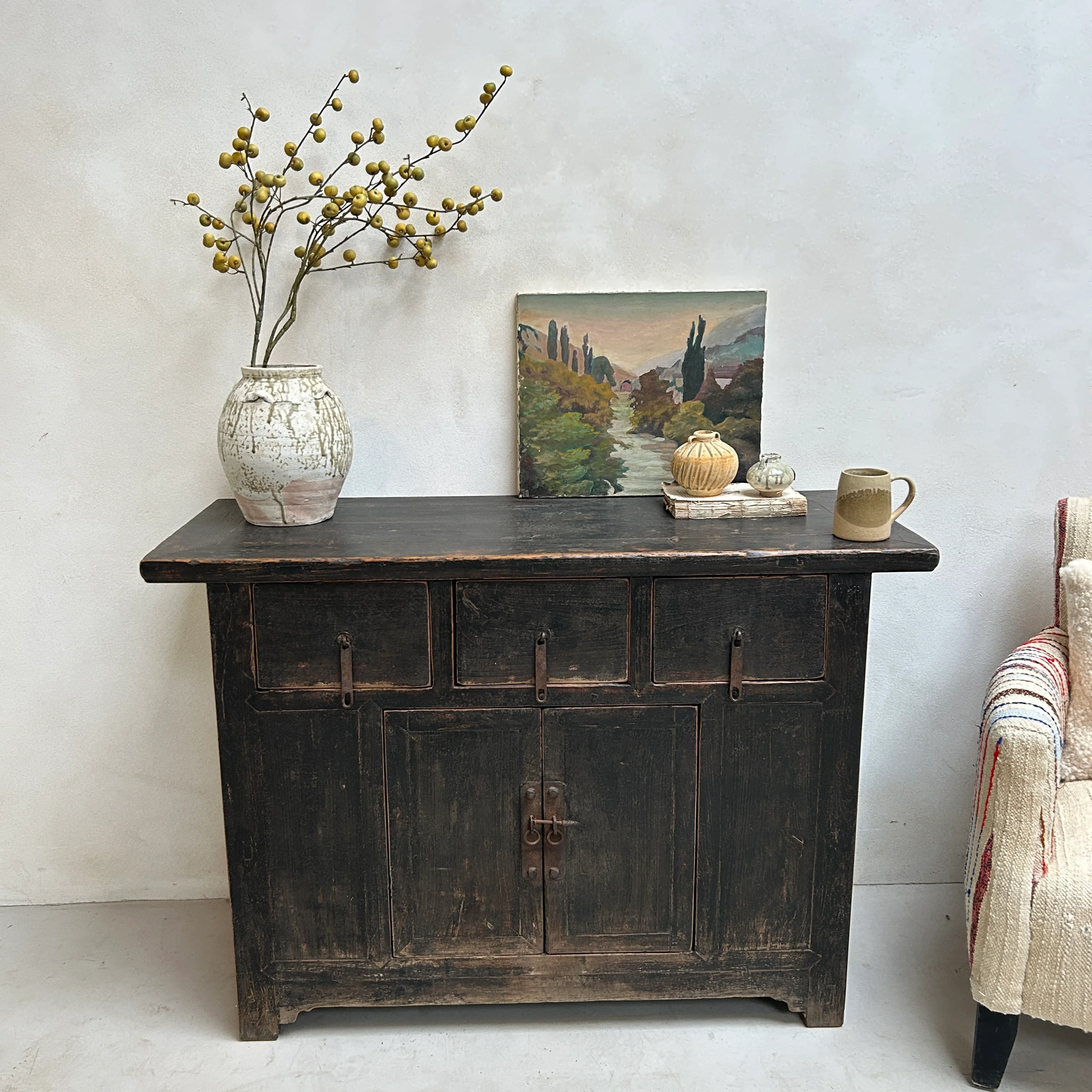 Unique Antique Black Cabinet | Wotton - Image 4