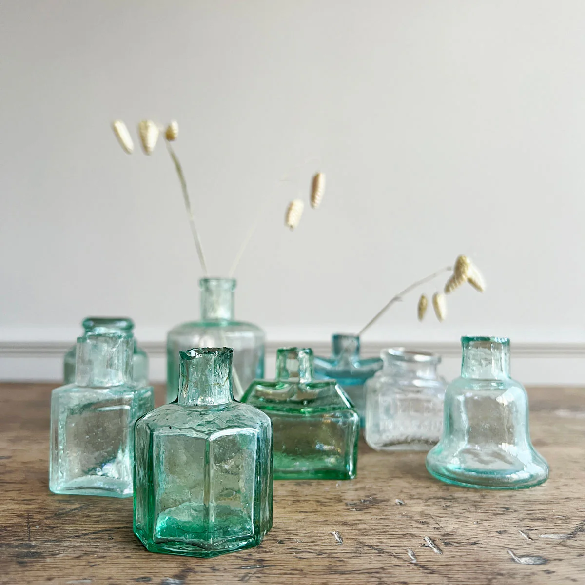 Victorian Glass Ink Well Bottles - Image 4