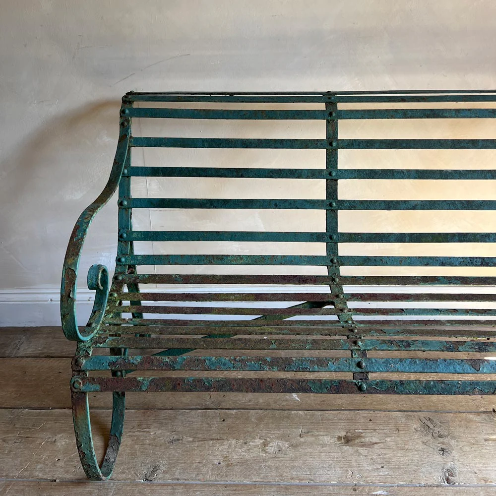 Victorian wrought iron bench - Image 3