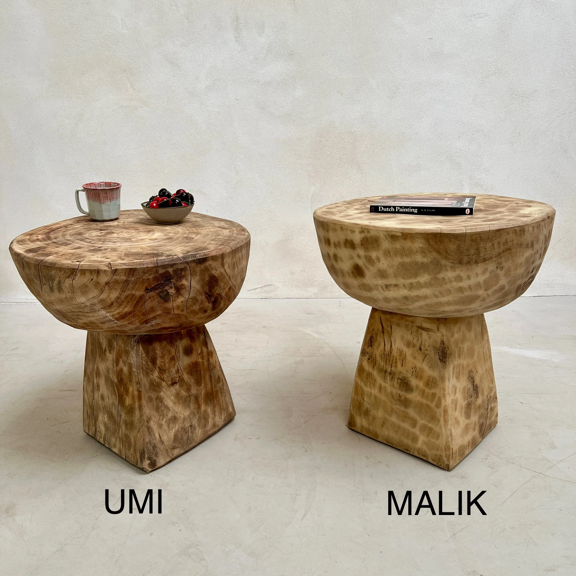 Vintage African Hand Carved Side Table | Malik - Image 5