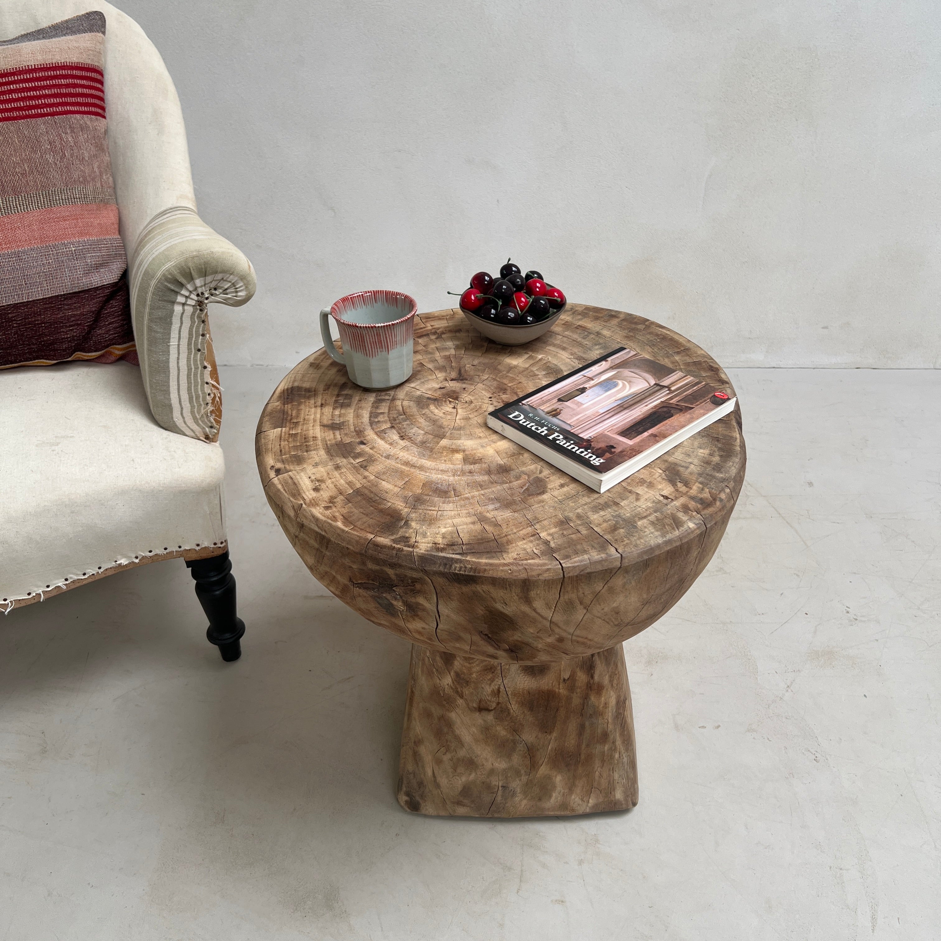 Vintage African Hand Carved Side Table | Umi - Image 10