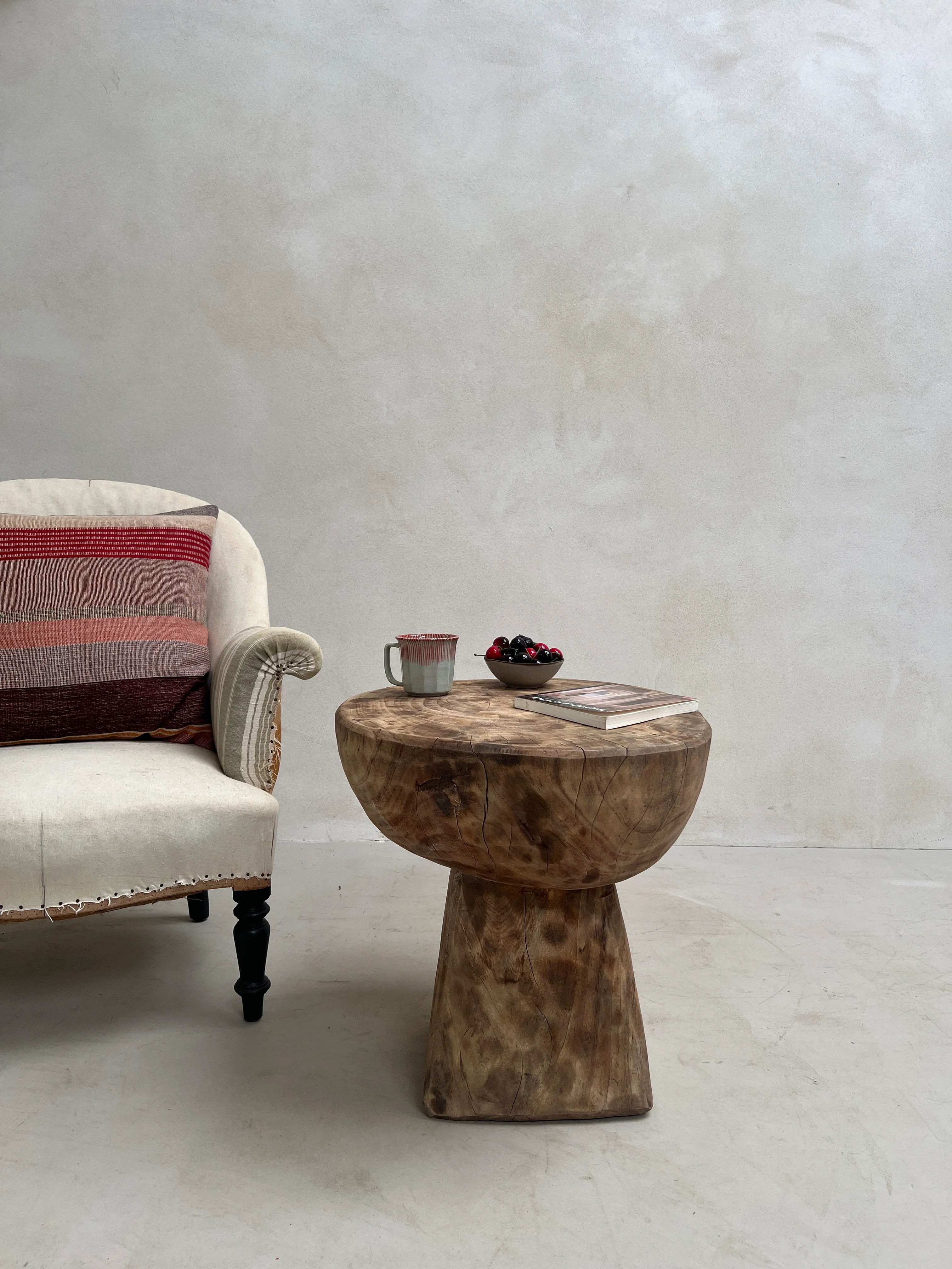 Vintage African Hand Carved Side Table | Umi - Image 3