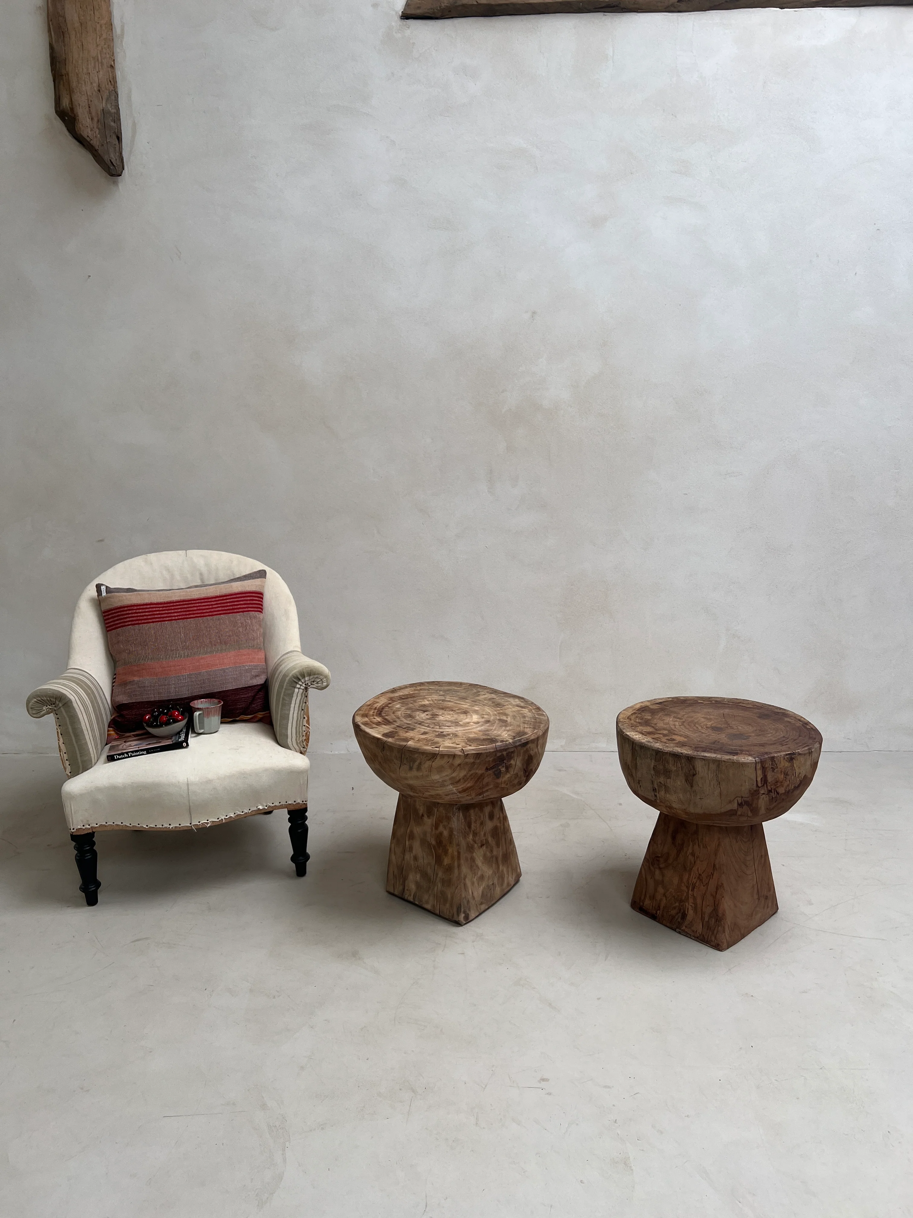 Vintage African Hand Carved Side Table | Umi - Image 7