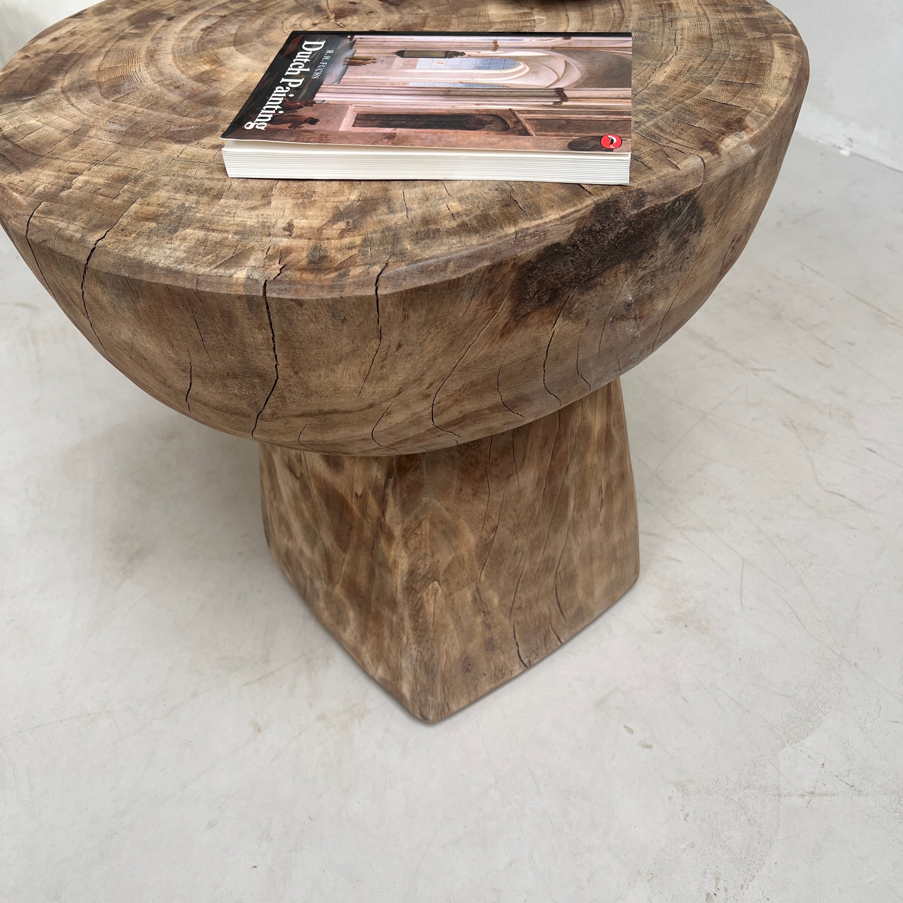 Vintage African Hand Carved Side Table | Umi - Image 8