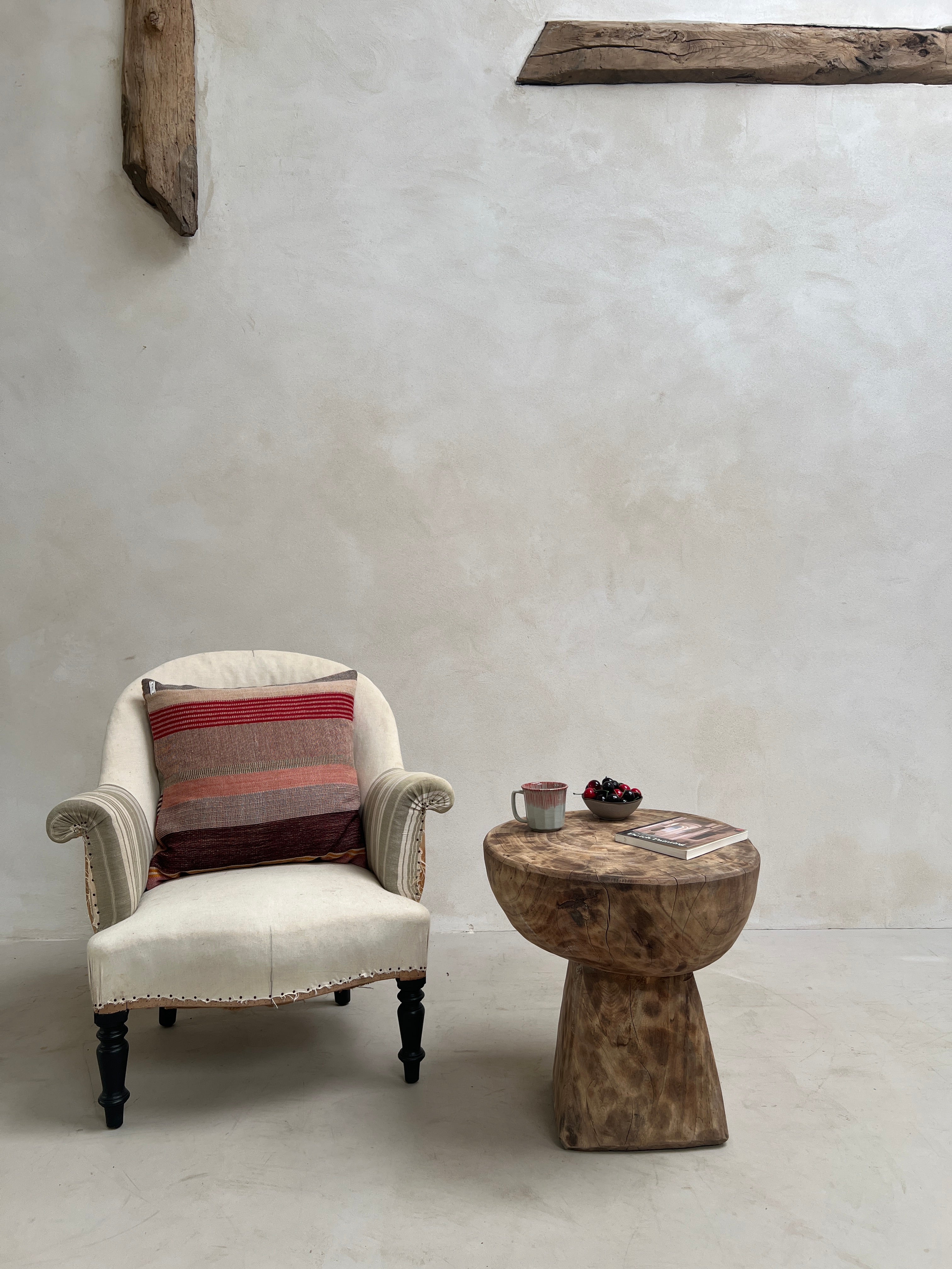 Vintage African Hand Carved Side Table | Umi - Image 9