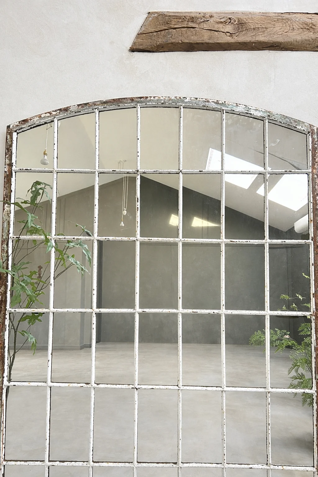 Vintage arched Factory window mirror Boaz - Image 3