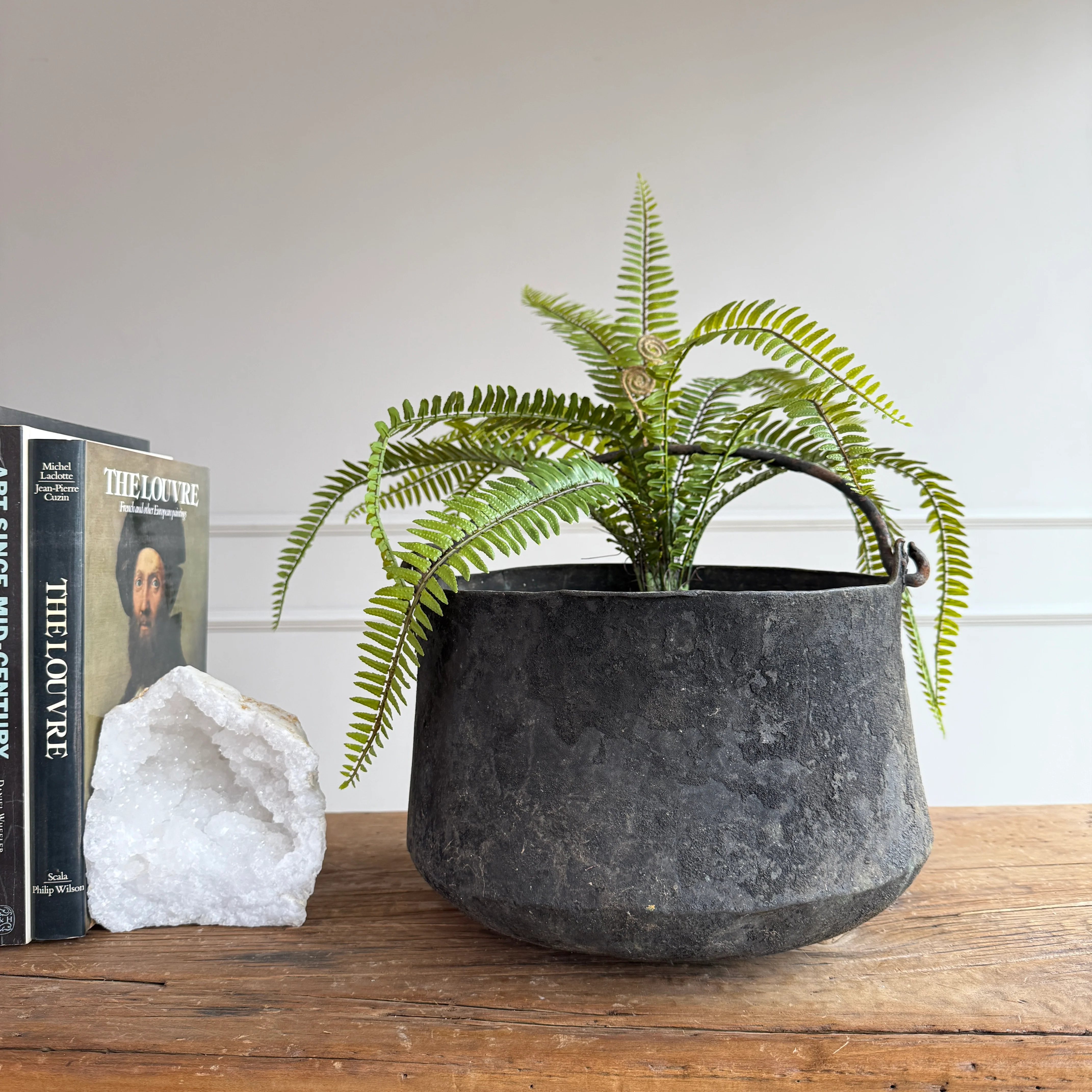 Vintage Copper Cauldron Planter A - Image 2