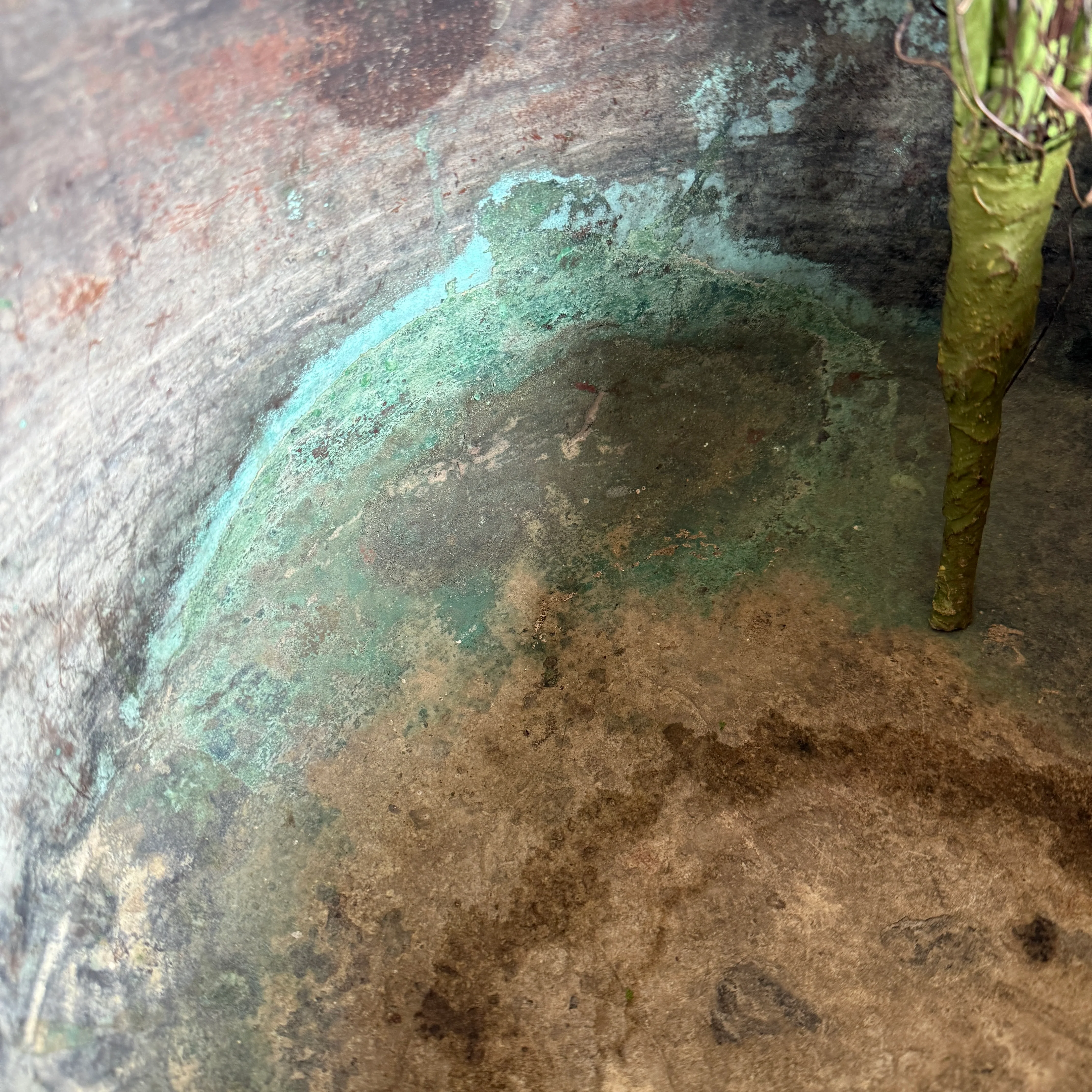 Vintage Copper Cauldron Planter A - Image 3