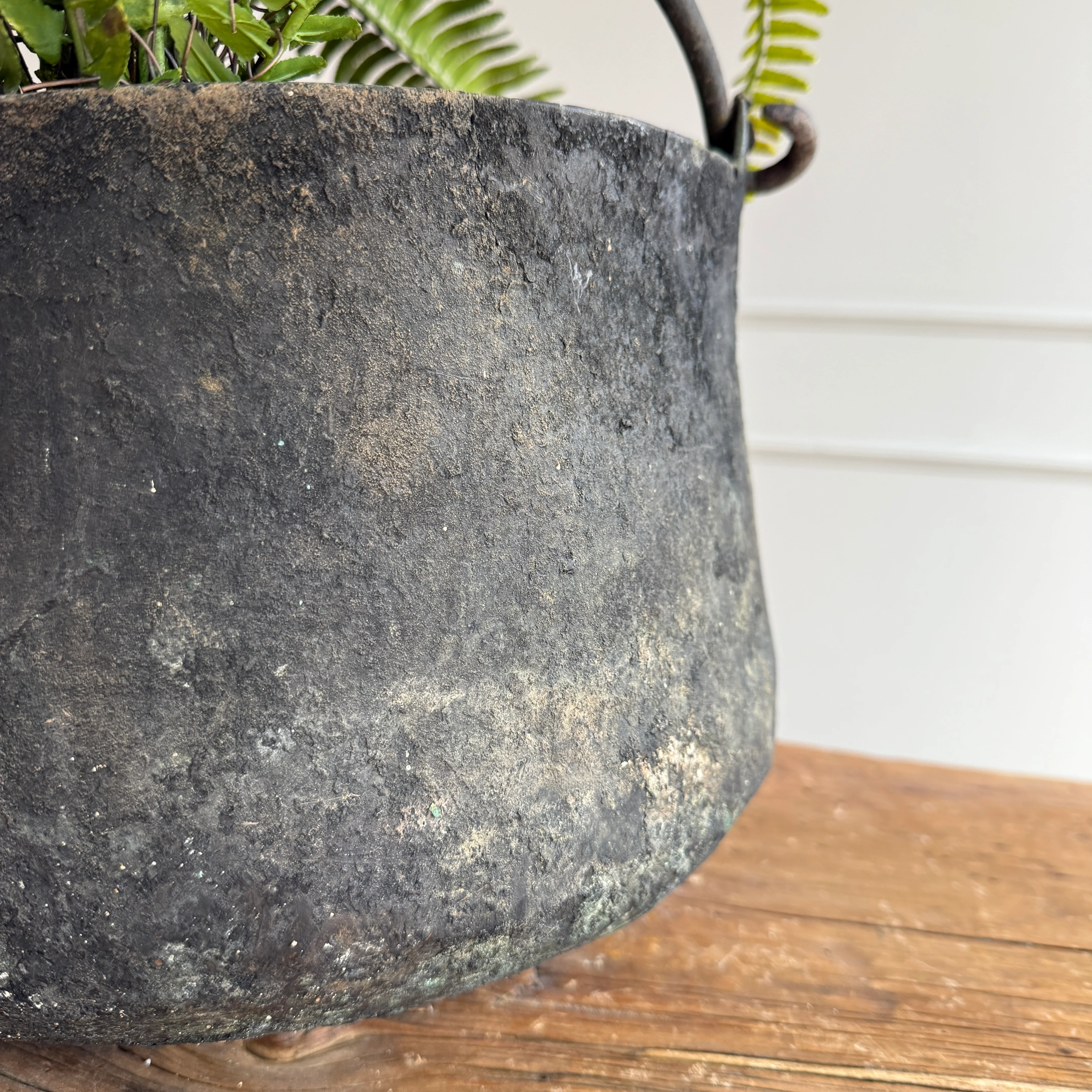 Vintage Copper Cauldron Planter A - Image 5